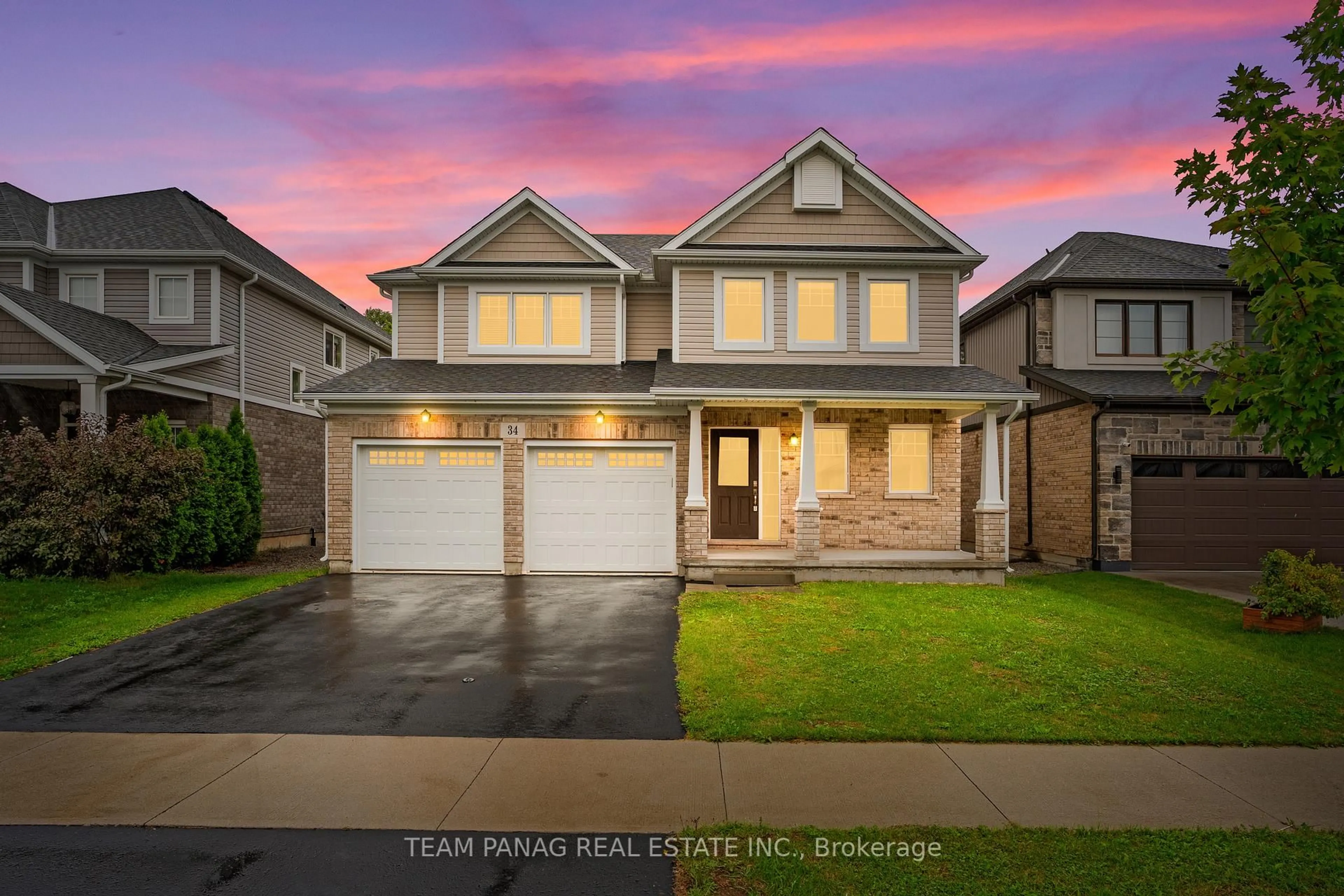 Home with brick exterior material, street for 34 Crow St, Welland Ontario L3C 0E4