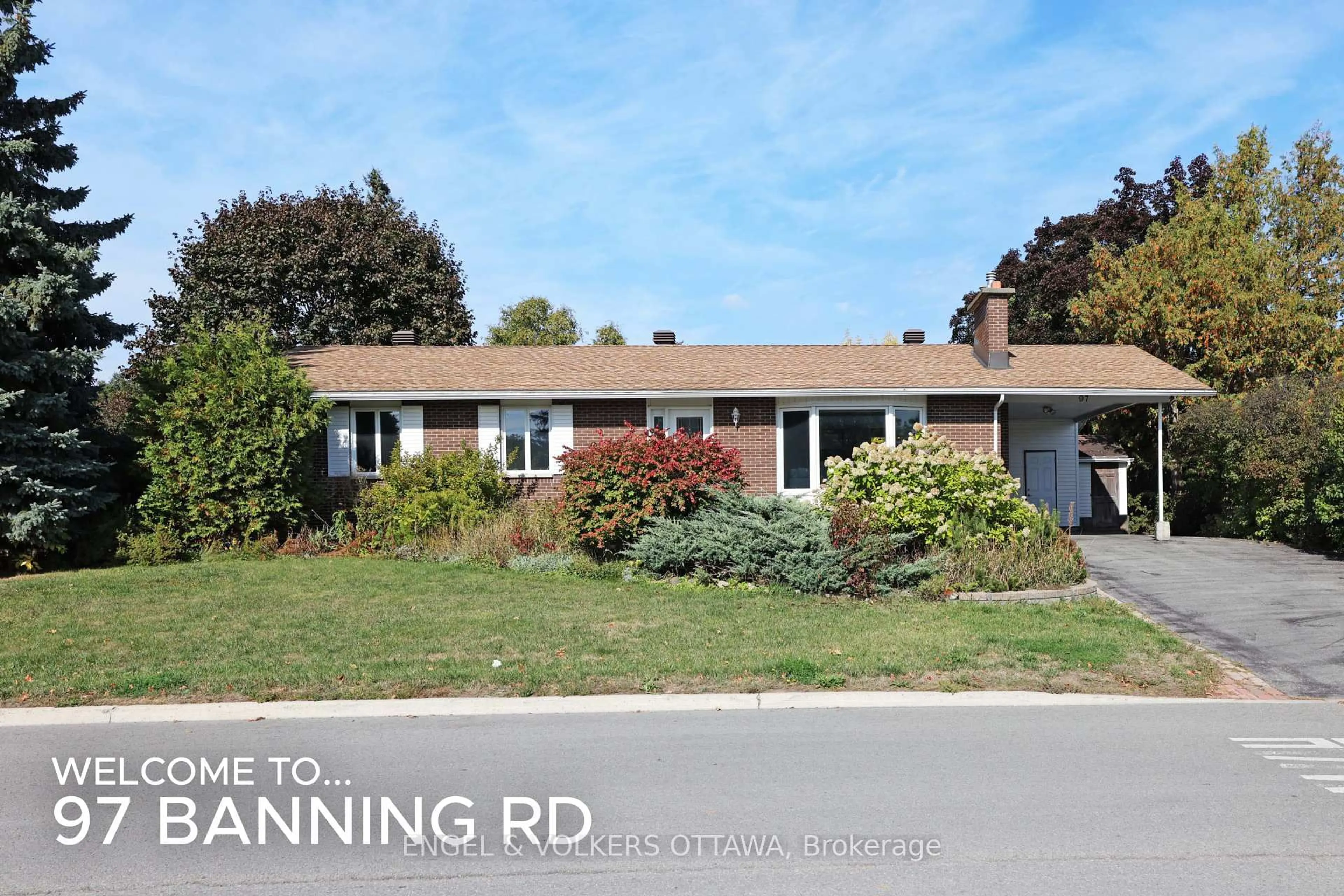 Home with brick exterior material, street for 97 Banning Rd, Ottawa Ontario K2L 1C1