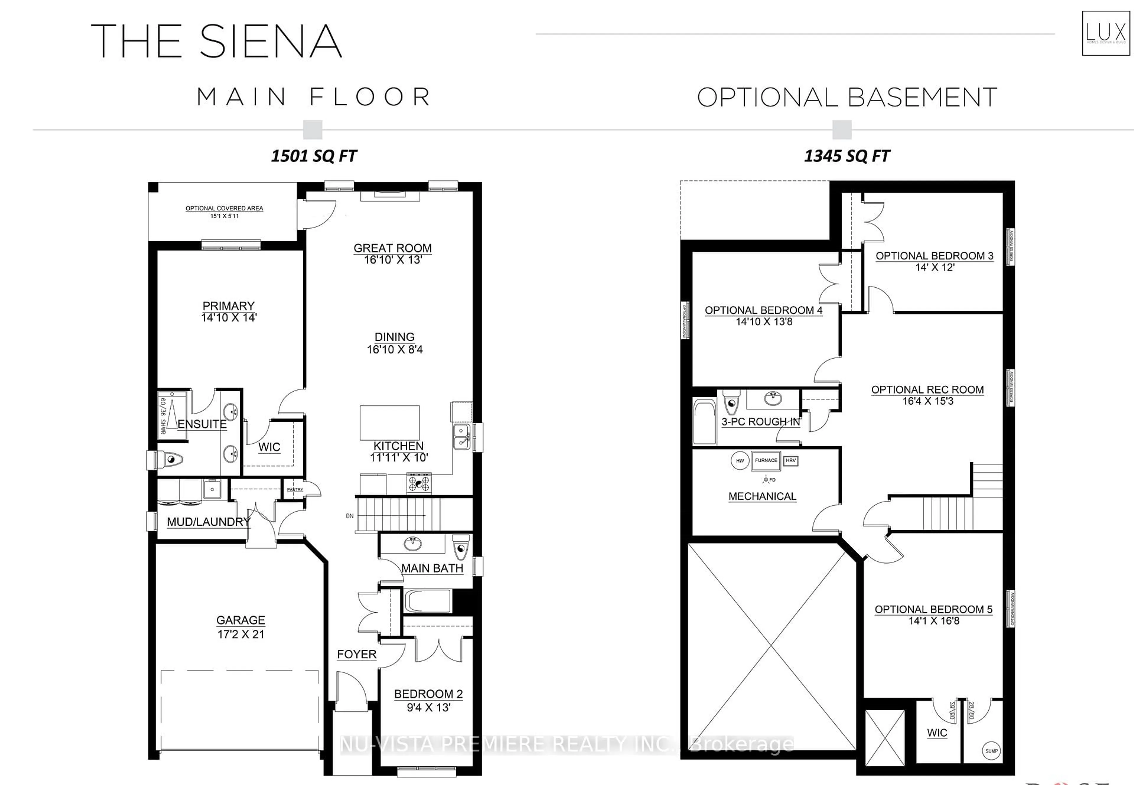 Floor plan for LOT 18 PURPLE BEECH St, Thames Centre Ontario N0M 2P0