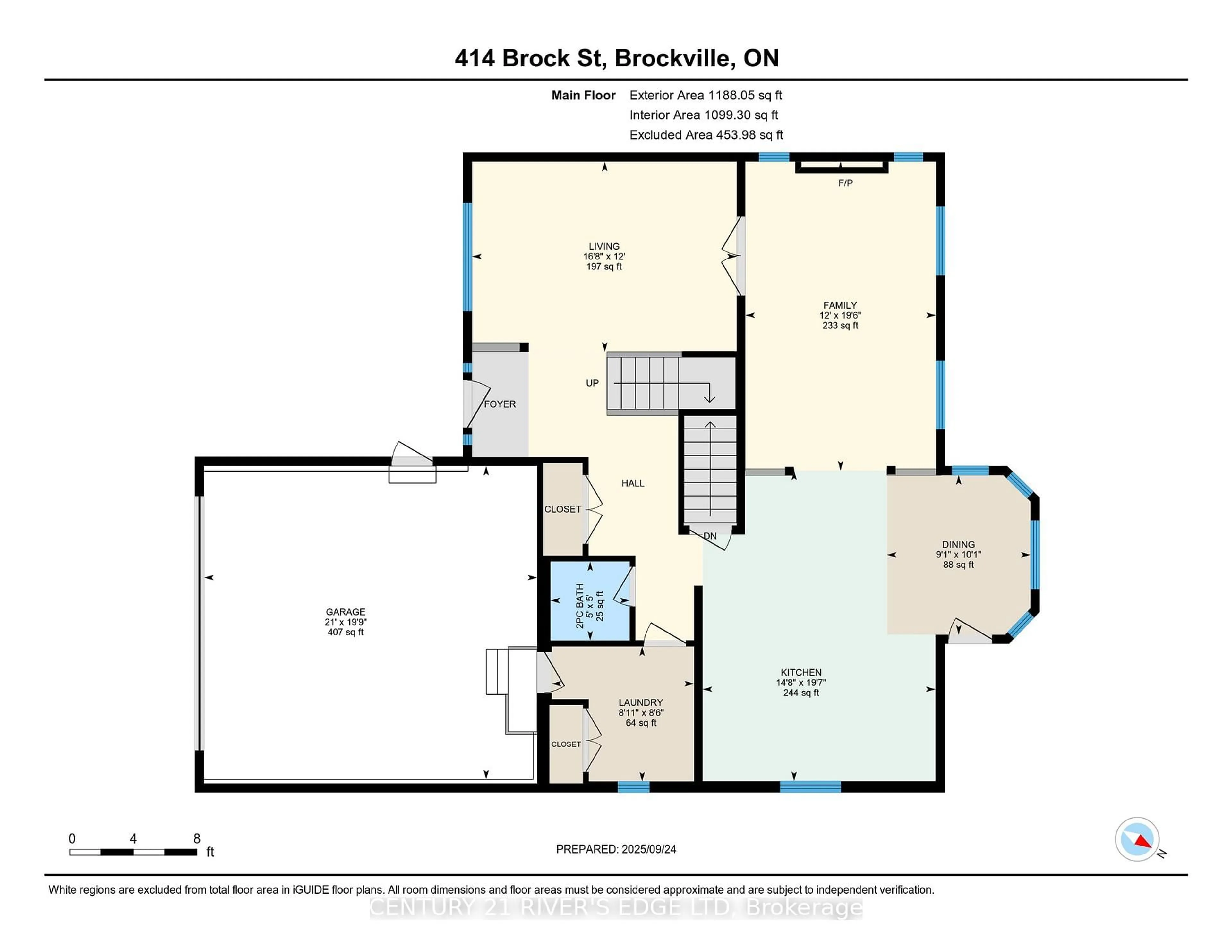 Floor plan for 414 Brock St, Brockville Ontario K6V 7A1