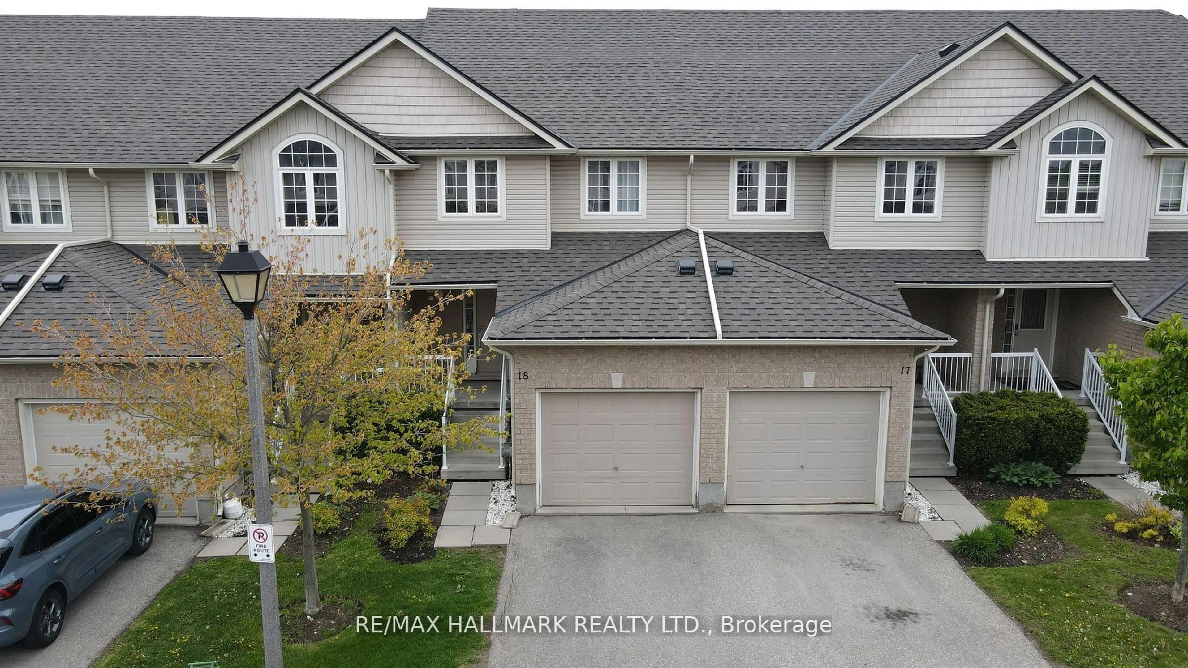 A pic from outside/outdoor area/front of a property/back of a property/a pic from drone, street for 361 Arkell Rd #18, Guelph Ontario N1L 1E5