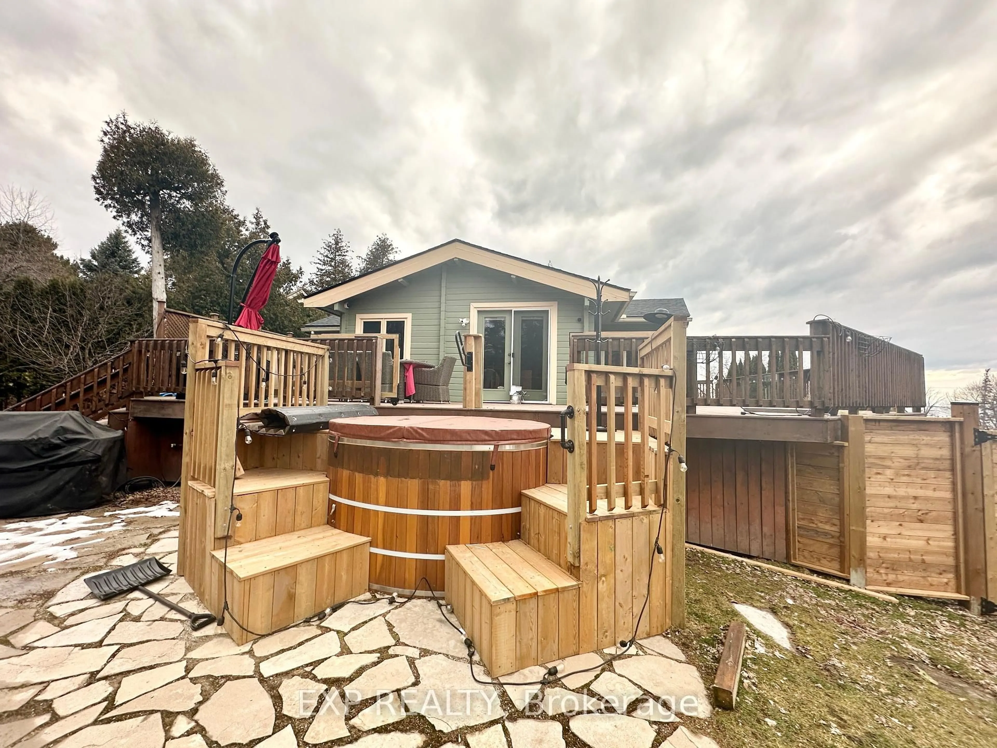 Patio, water/lake/river/ocean view for 171 Chamonix Cres, Blue Mountains Ontario L9Y 0S7
