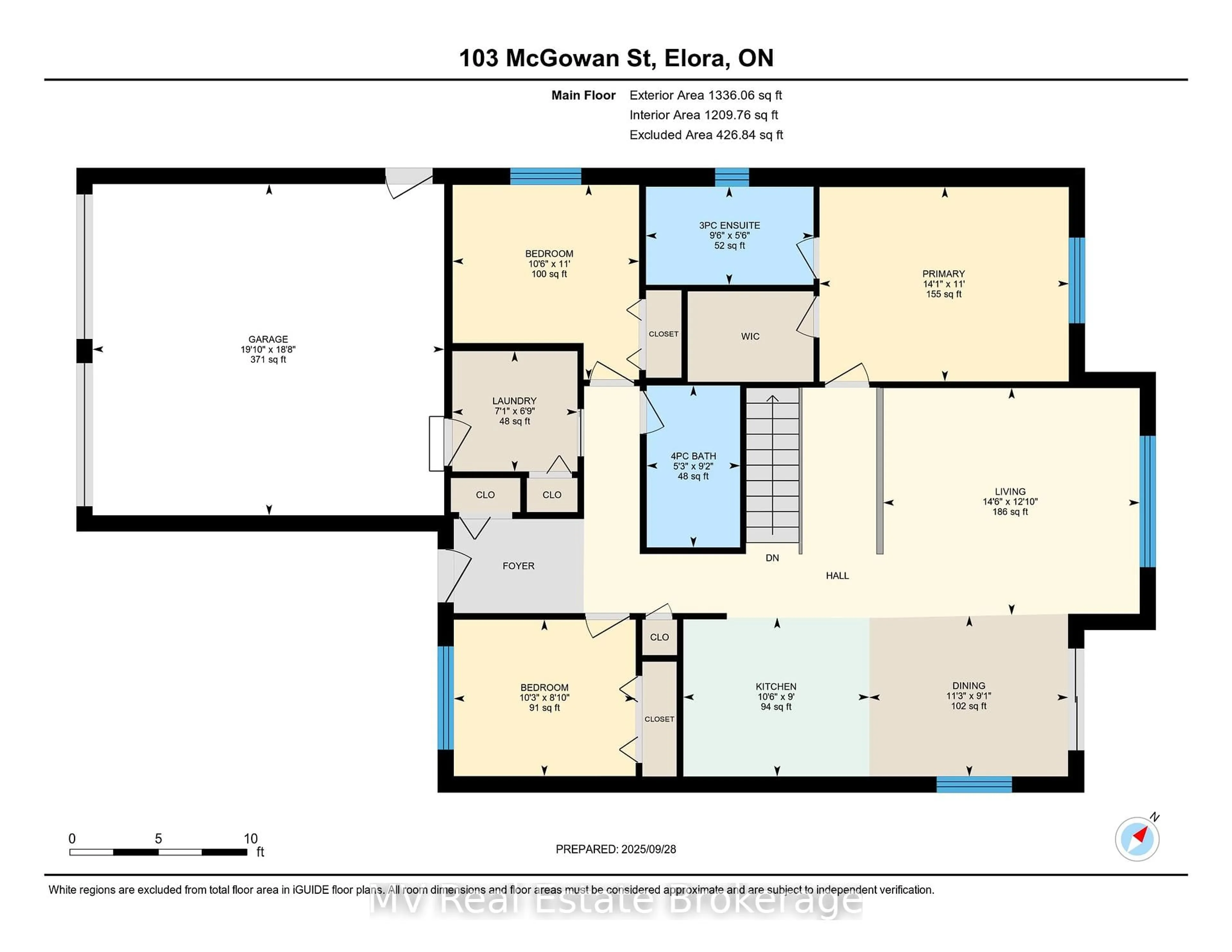 Floor plan for 103 McGowan St, Centre Wellington Ontario N0B 1S0