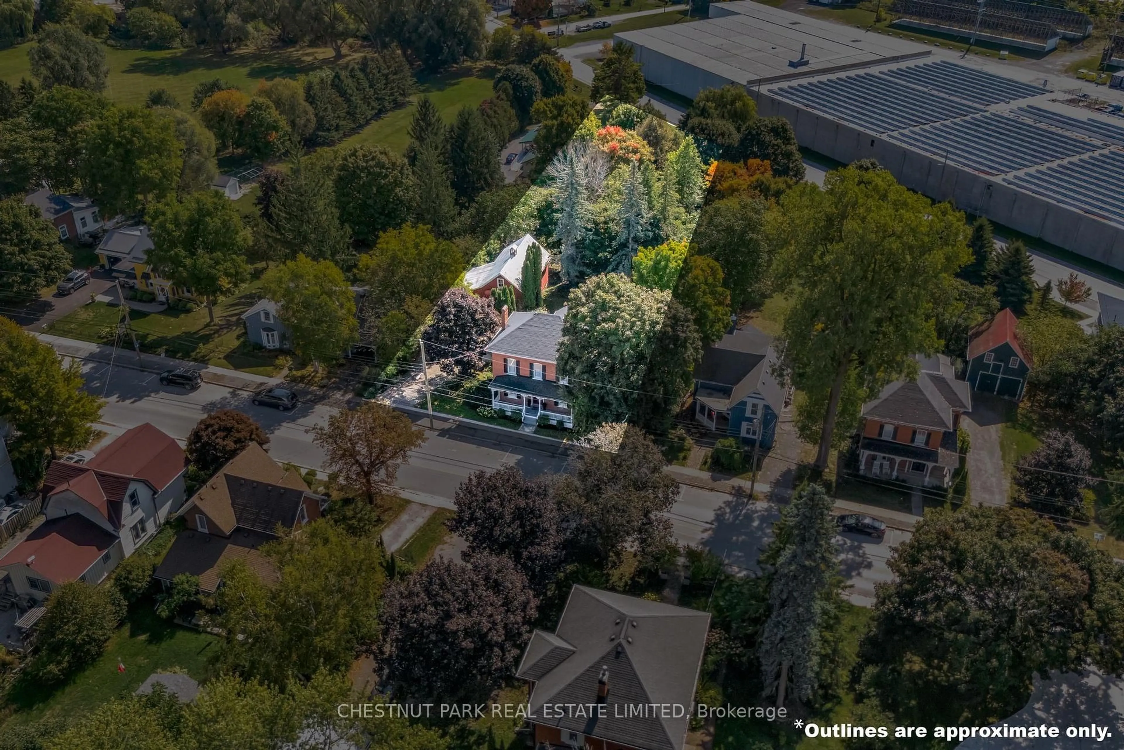A pic from outside/outdoor area/front of a property/back of a property/a pic from drone, street for 341 Main St, Prince Edward County Ontario K0K 1G0