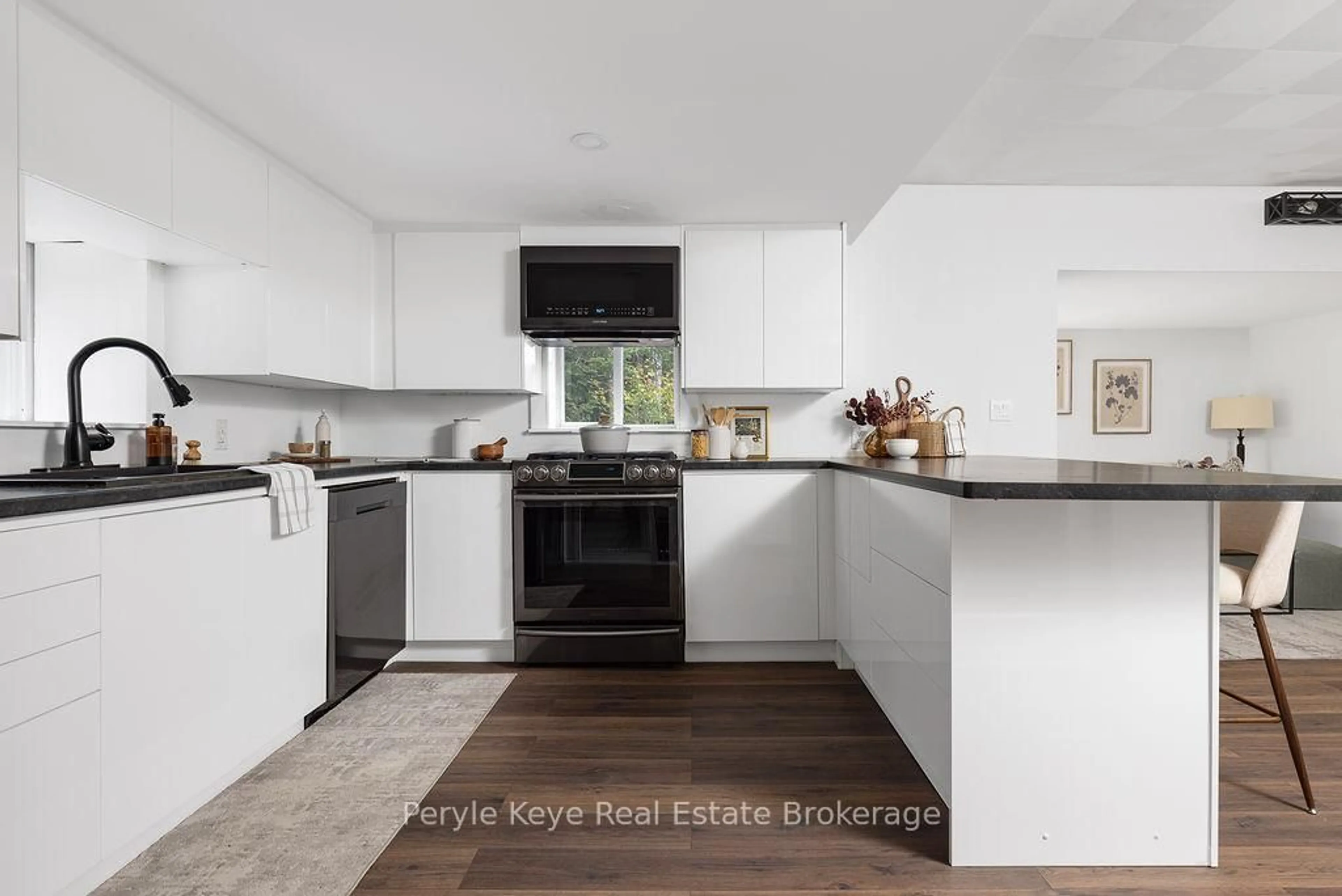 Open concept kitchen, ceramic/tile floor for 1108 Skyline Dr, Armour Ontario P0A 1C0