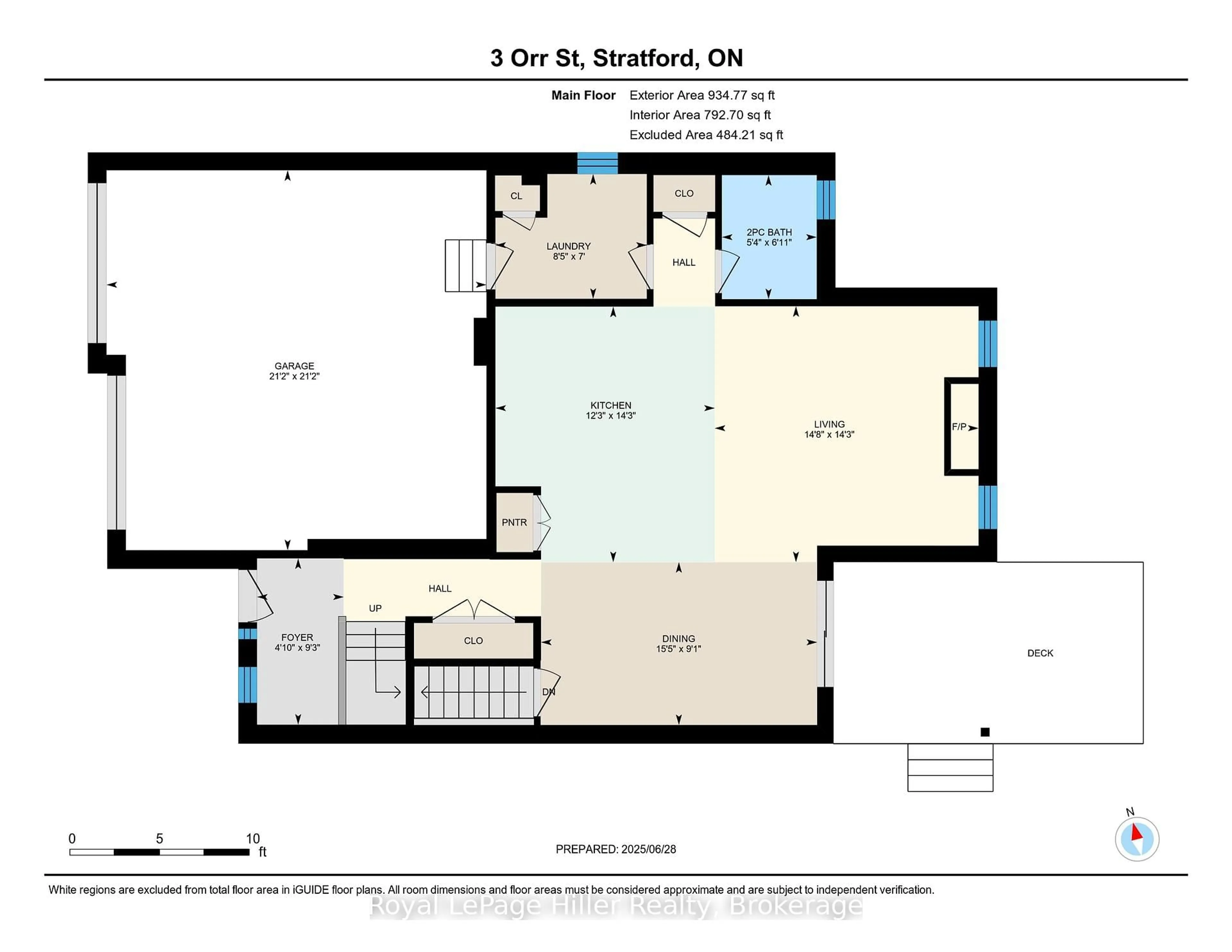 Floor plan for 3 Orr St, Stratford Ontario N5A 0C6