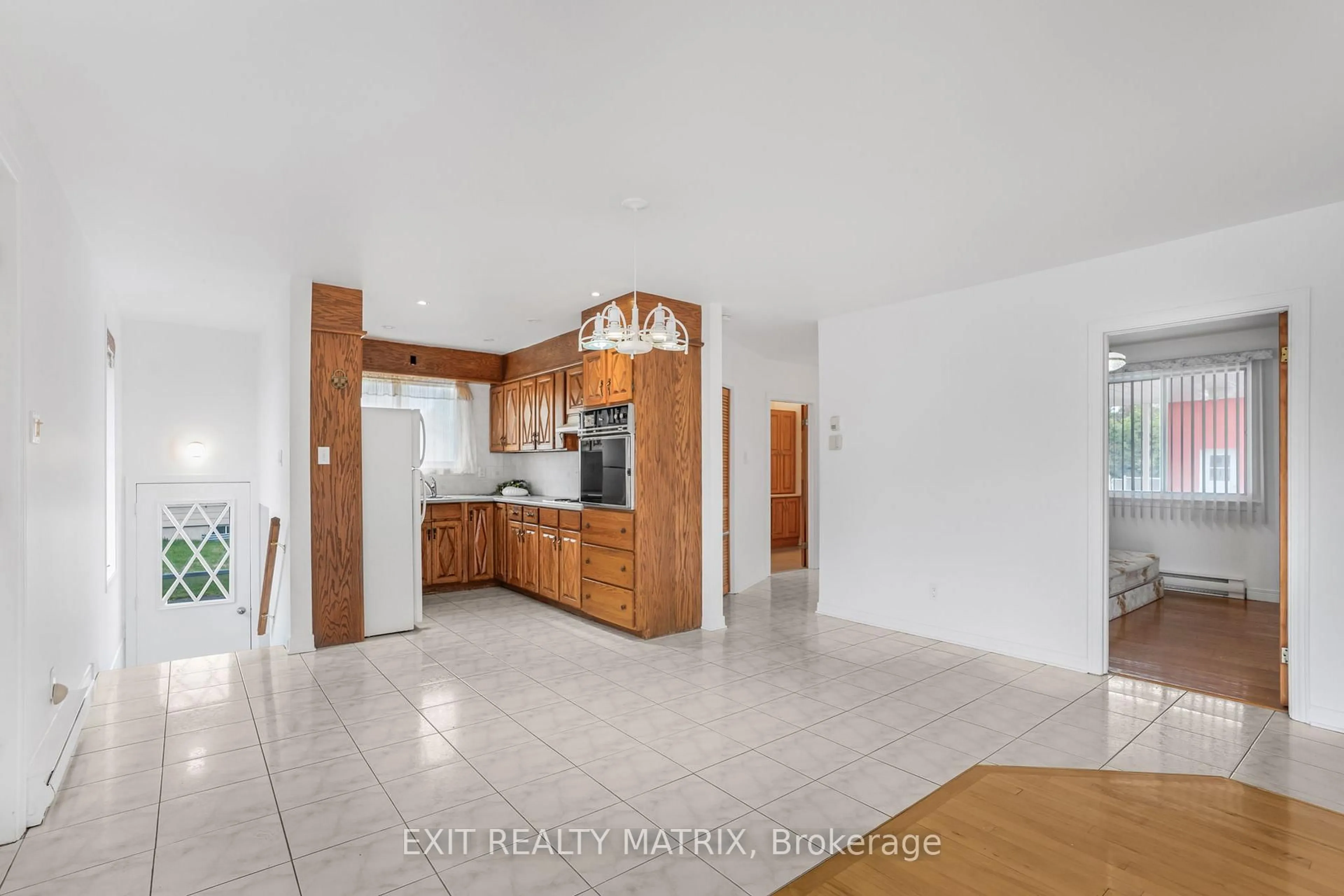Open concept kitchen, ceramic/tile floor for 323 Longueuil St, Champlain Ontario K0B 1K0