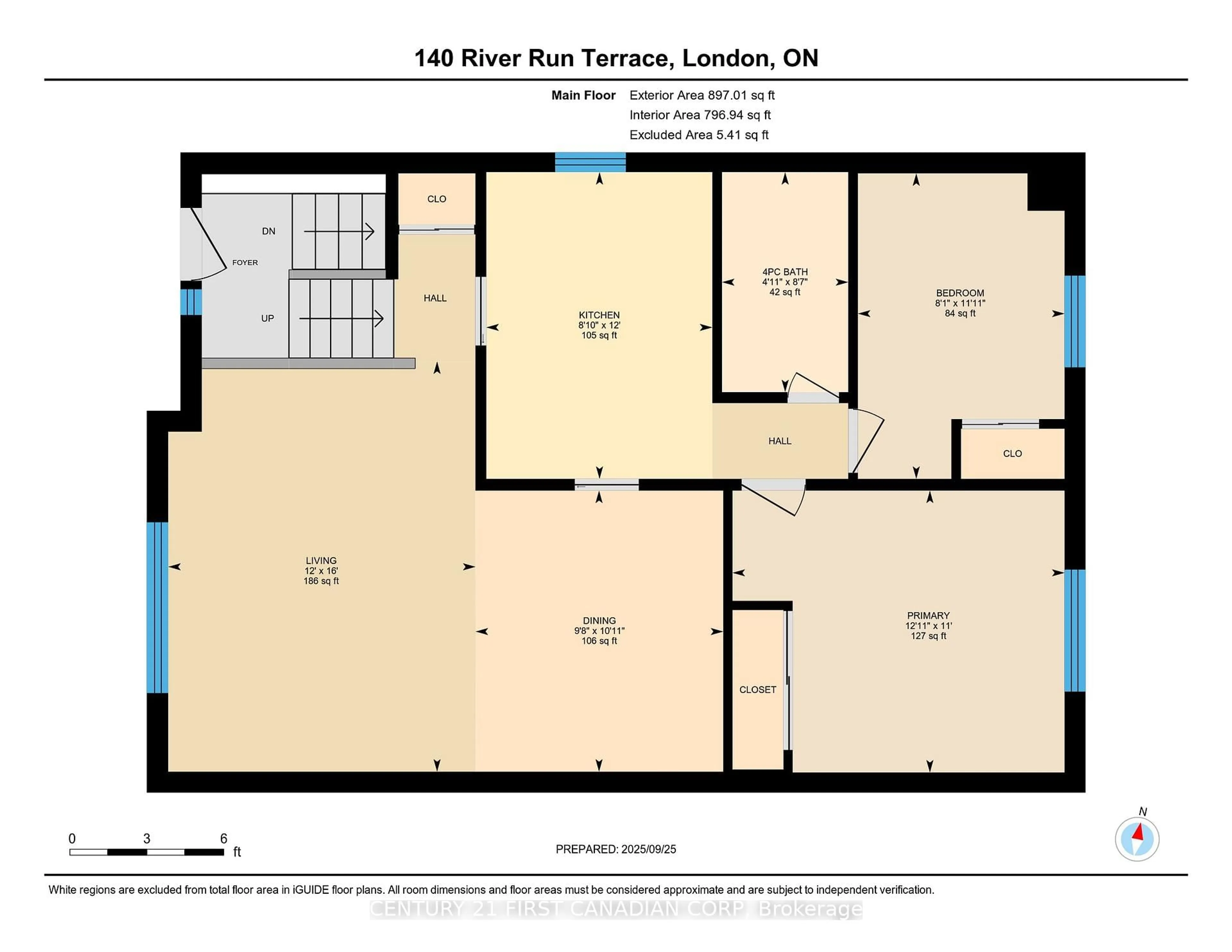 Floor plan for 140 River Run Terr, London East Ontario N5W 5Z1