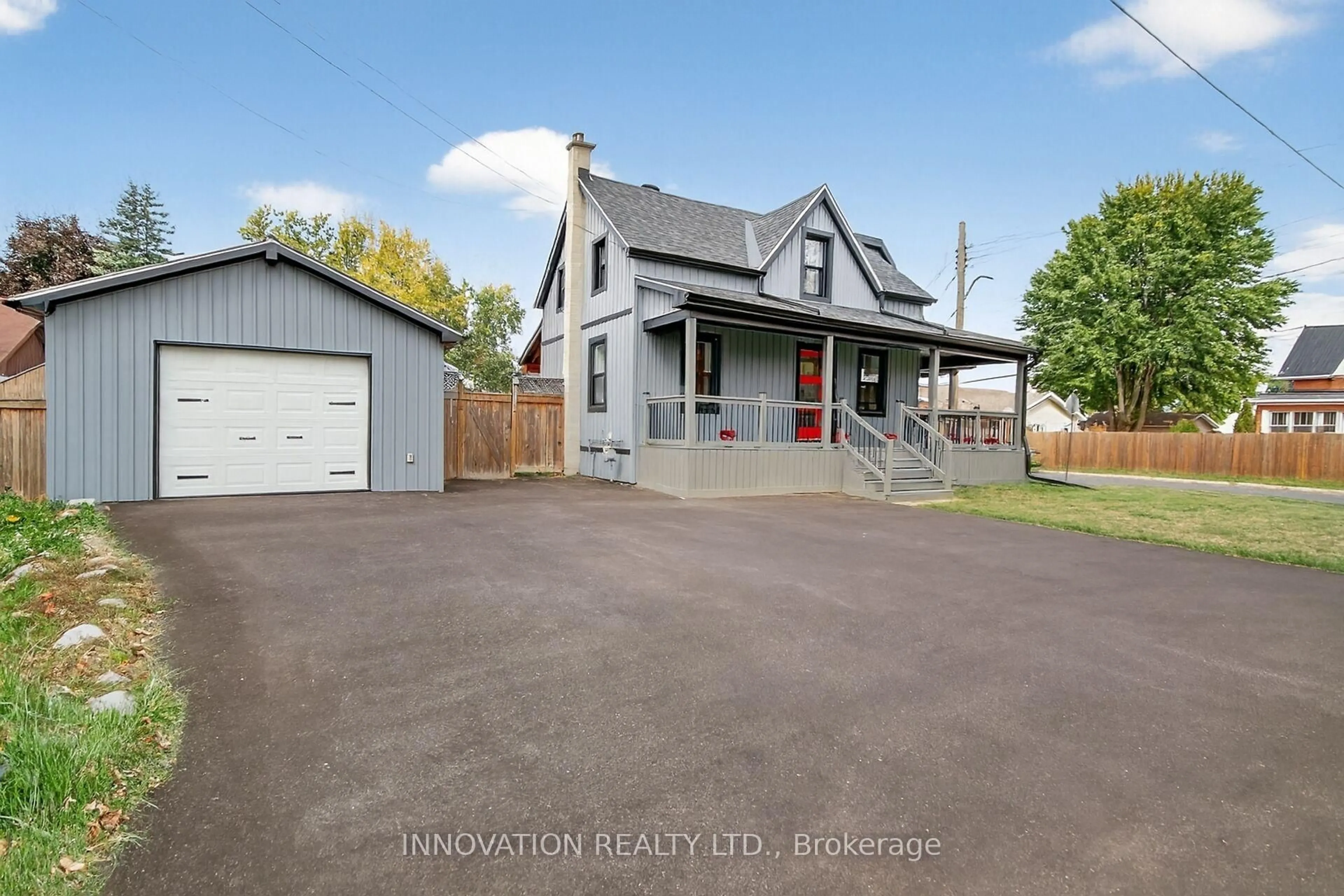 A pic from outside/outdoor area/front of a property/back of a property/a pic from drone, street for 70 Augusta St, South Dundas Ontario K0C 1X0