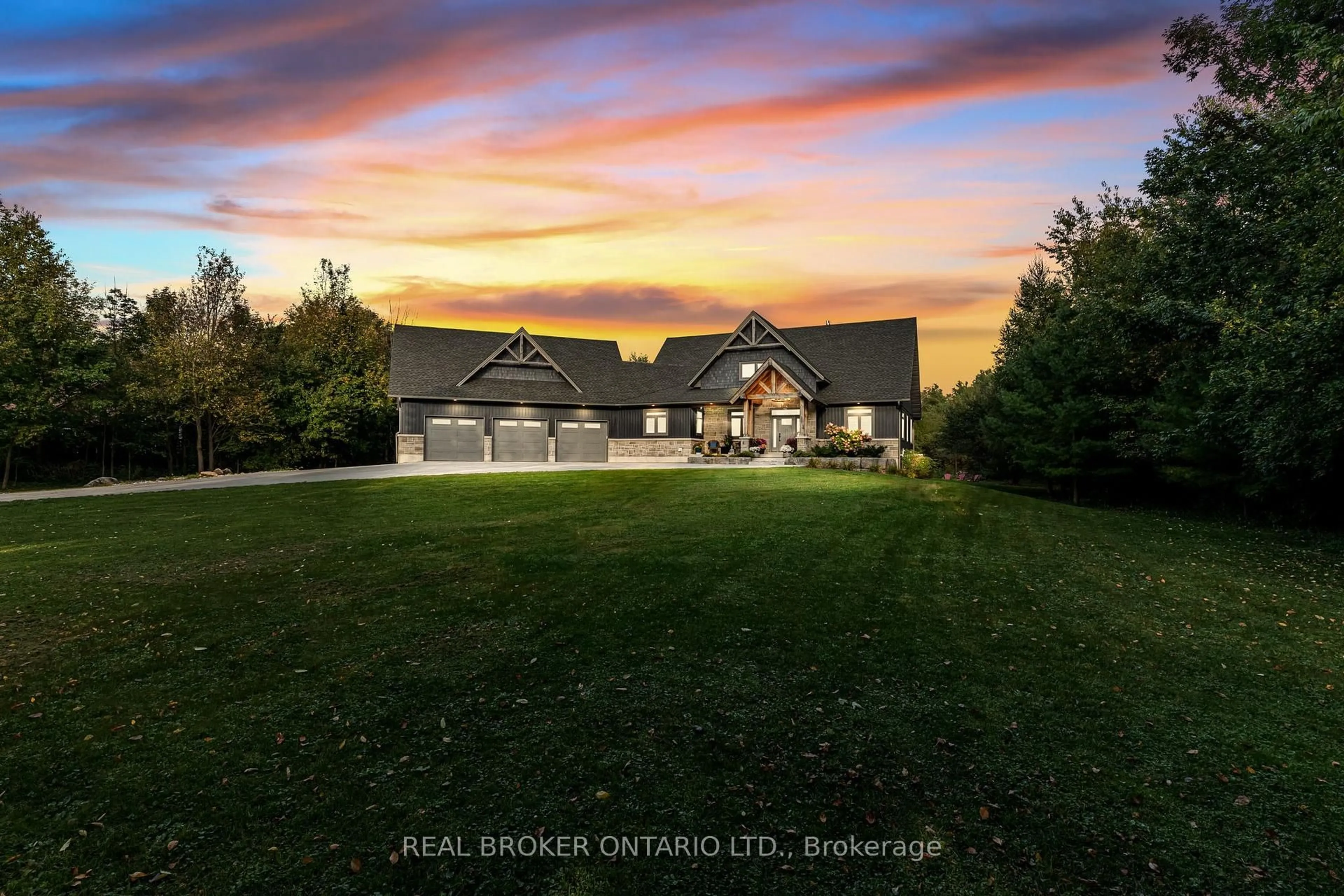 A pic from outside/outdoor area/front of a property/back of a property/a pic from drone, unknown for 70167 Zion Church Rd, Georgian Bluffs Ontario N0H 2T0