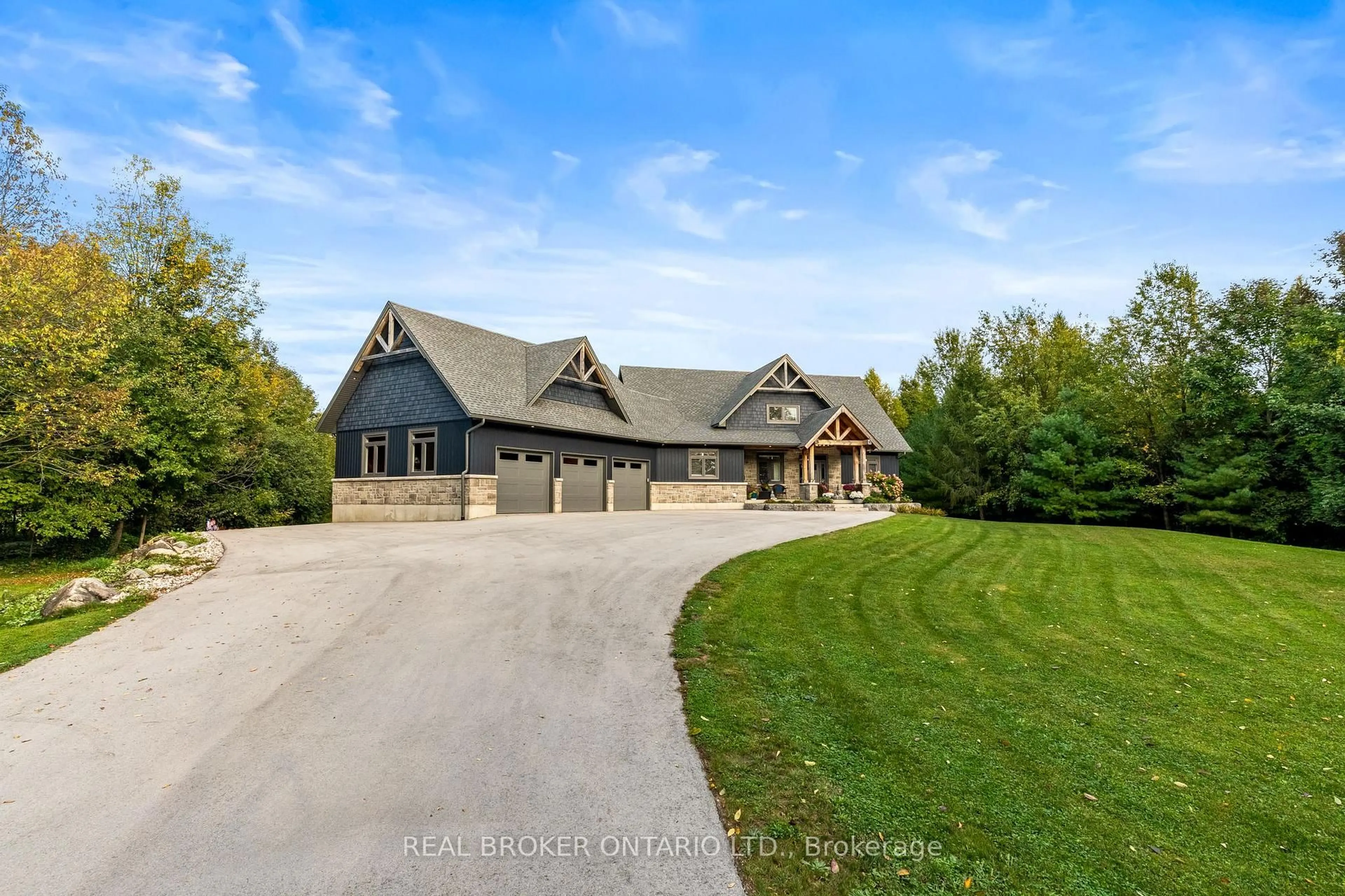 A pic from outside/outdoor area/front of a property/back of a property/a pic from drone, unknown for 70167 Zion Church Rd, Georgian Bluffs Ontario N0H 2T0