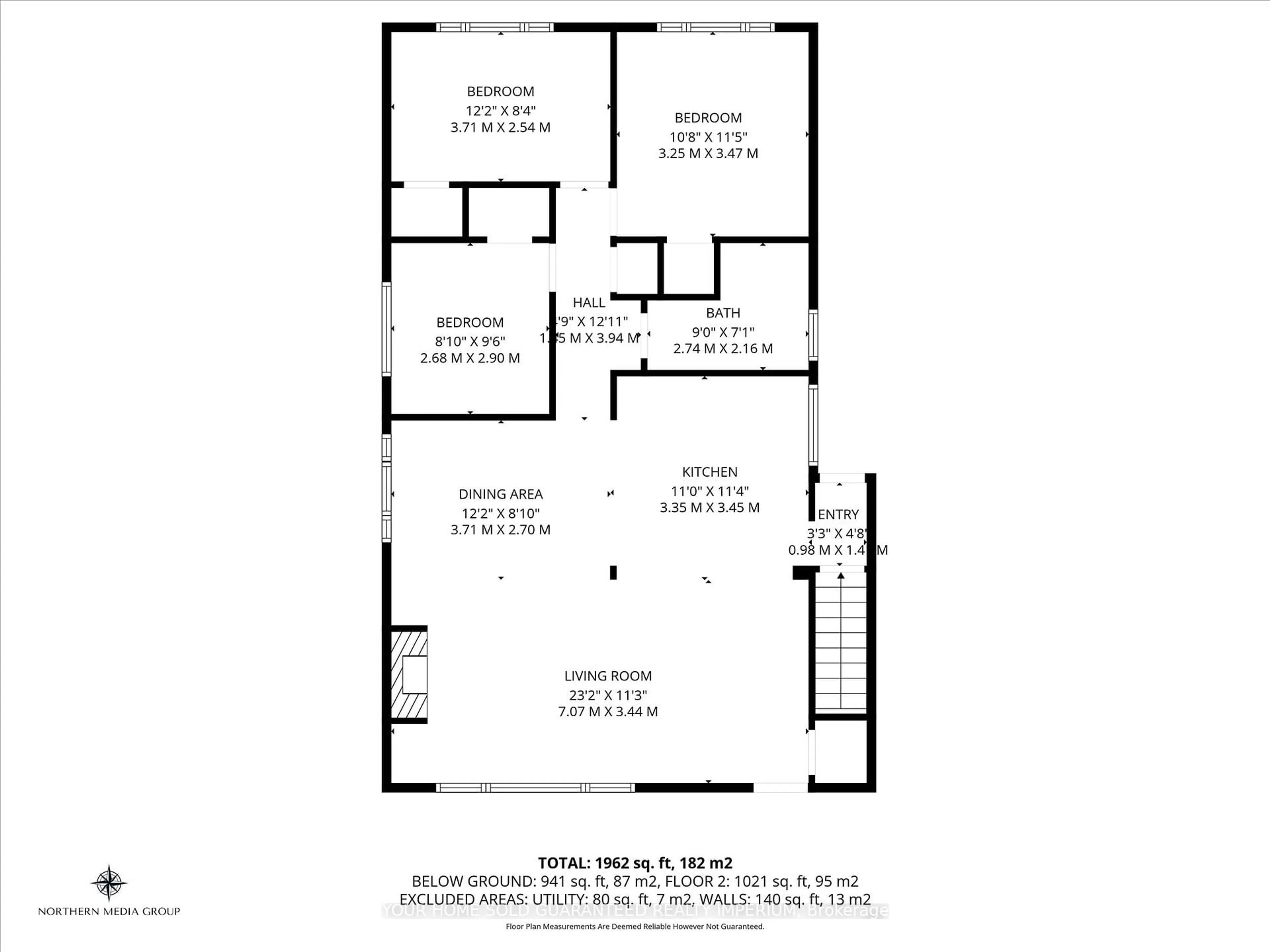 Floor plan for 3 MULOCK Ave, Hamilton Ontario L8T 1H2