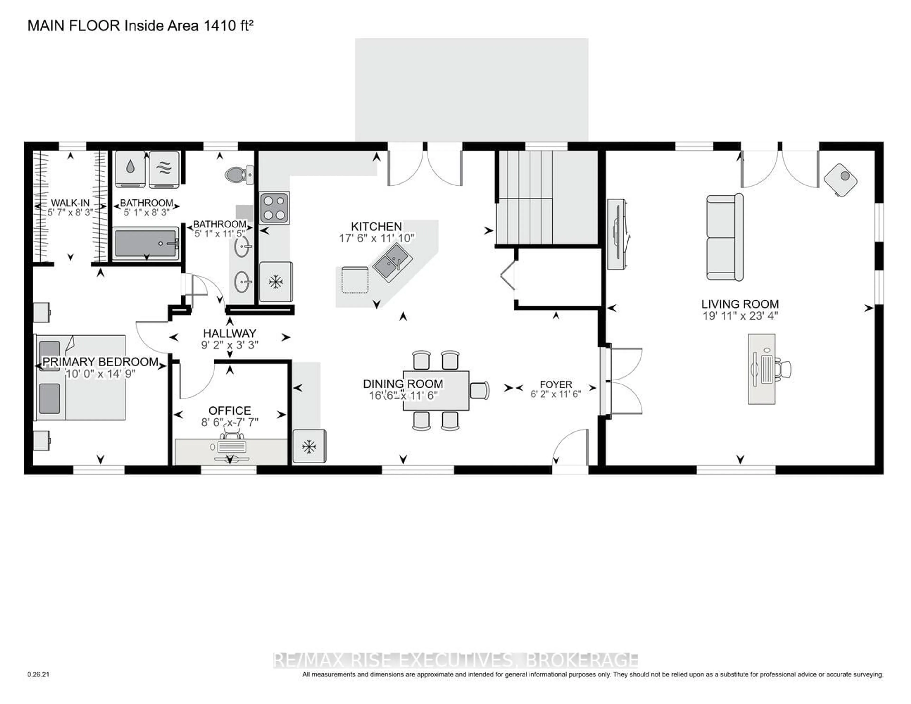 Floor plan for 25 Park St, Leeds and the Thousand Islands Ontario K0E 1N0