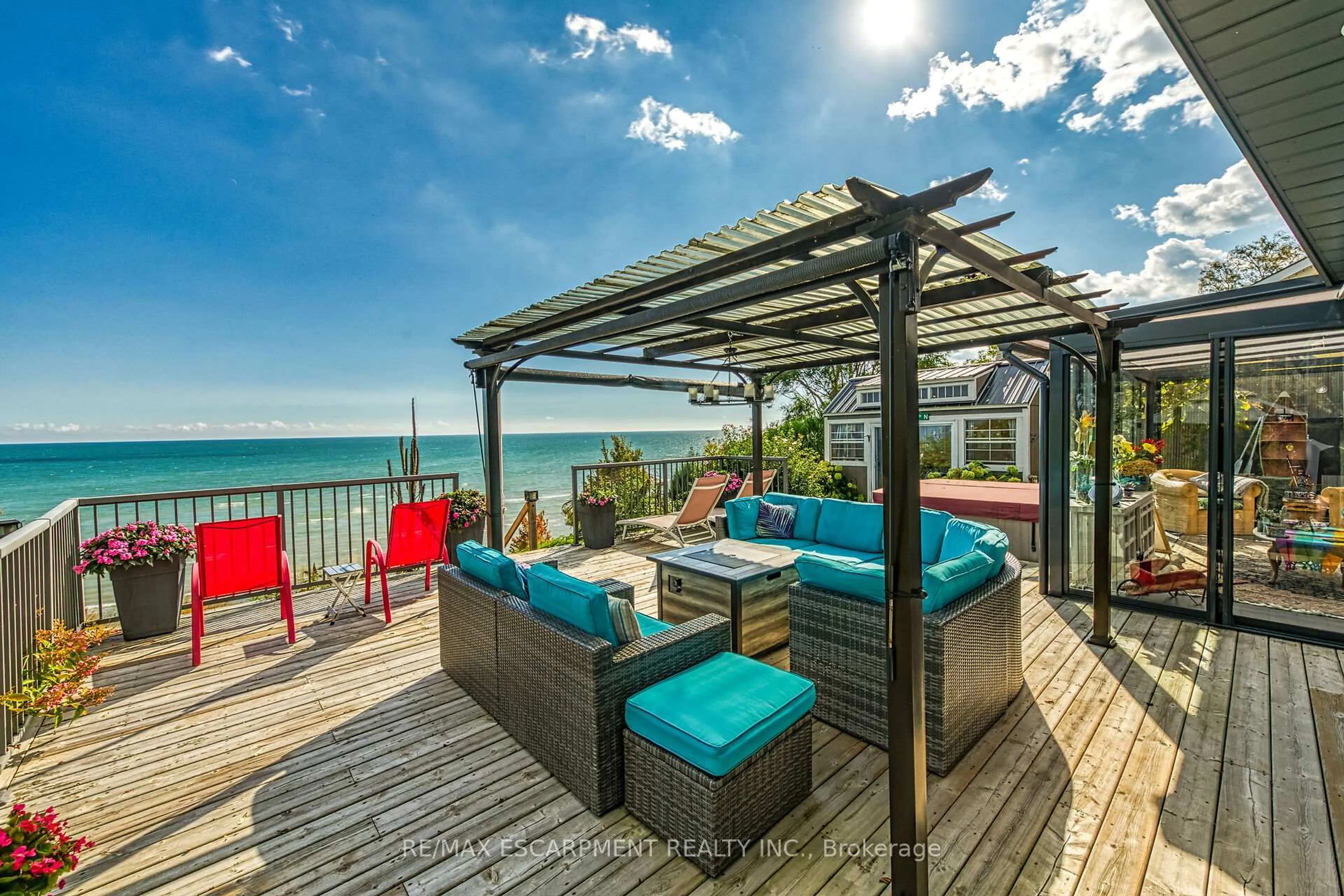 Patio, water/lake/river/ocean view for 2023 Maple Blvd, Norfolk Ontario N0A 1N2