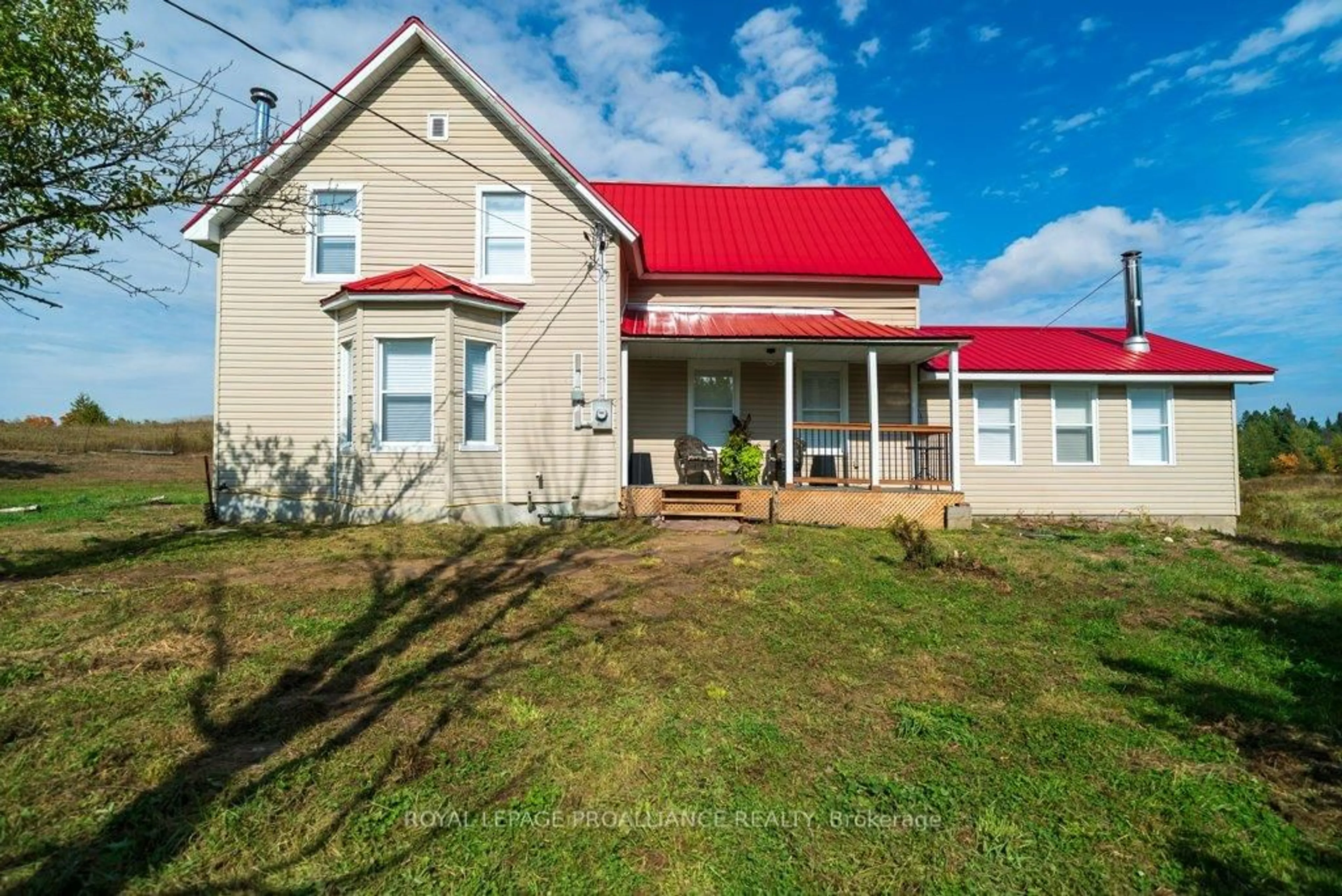 A pic from outside/outdoor area/front of a property/back of a property/a pic from drone, building for 5948 Ardoch Rd, Ardoch Ontario K0H 1C0