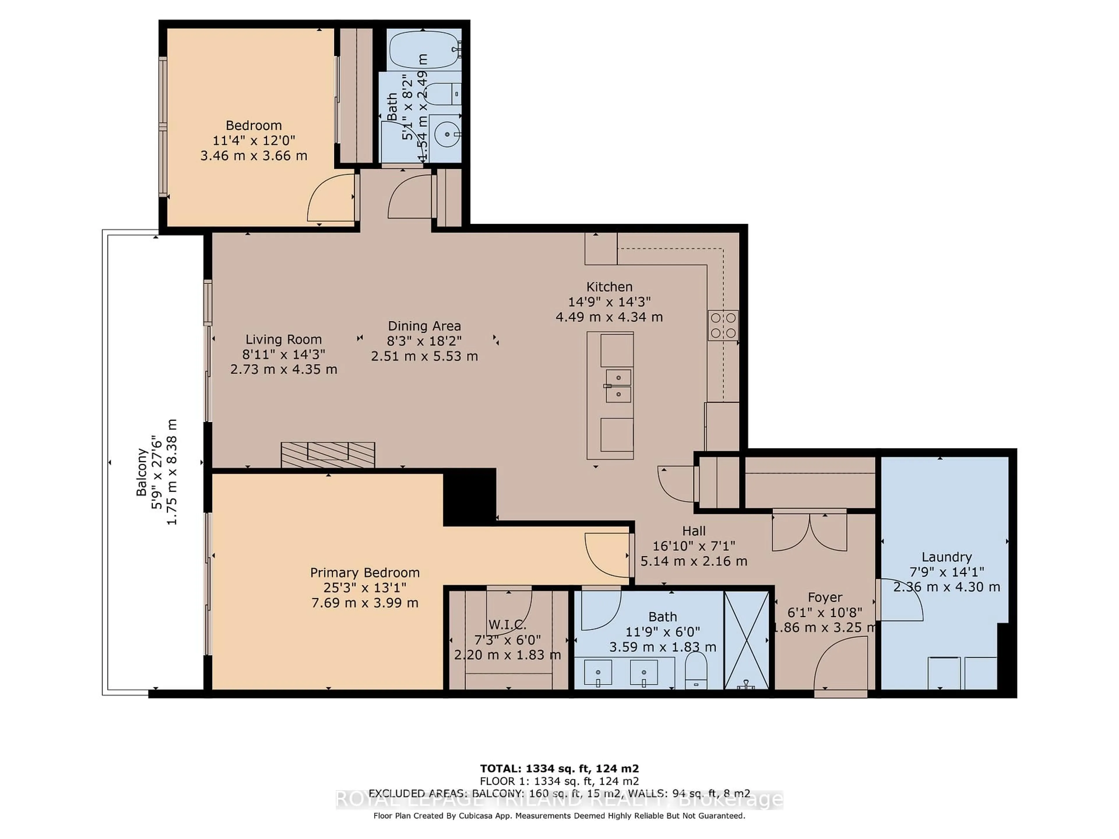 Floor plan for 505 TALBOT St #2308, London East Ontario N6A 2S6