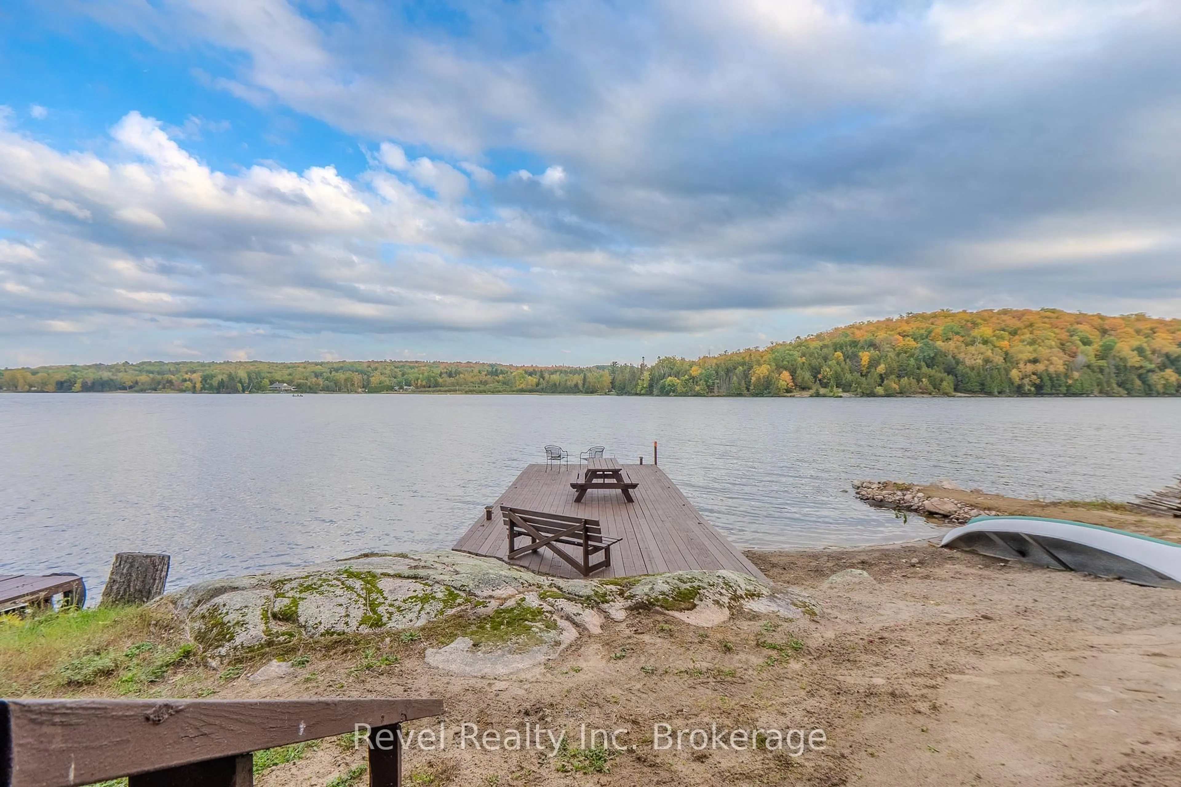 A pic from outside/outdoor area/front of a property/back of a property/a pic from drone, water/lake/river/ocean view for 280 Sunnyside Rd, Bonfield Ontario P0H 1E0
