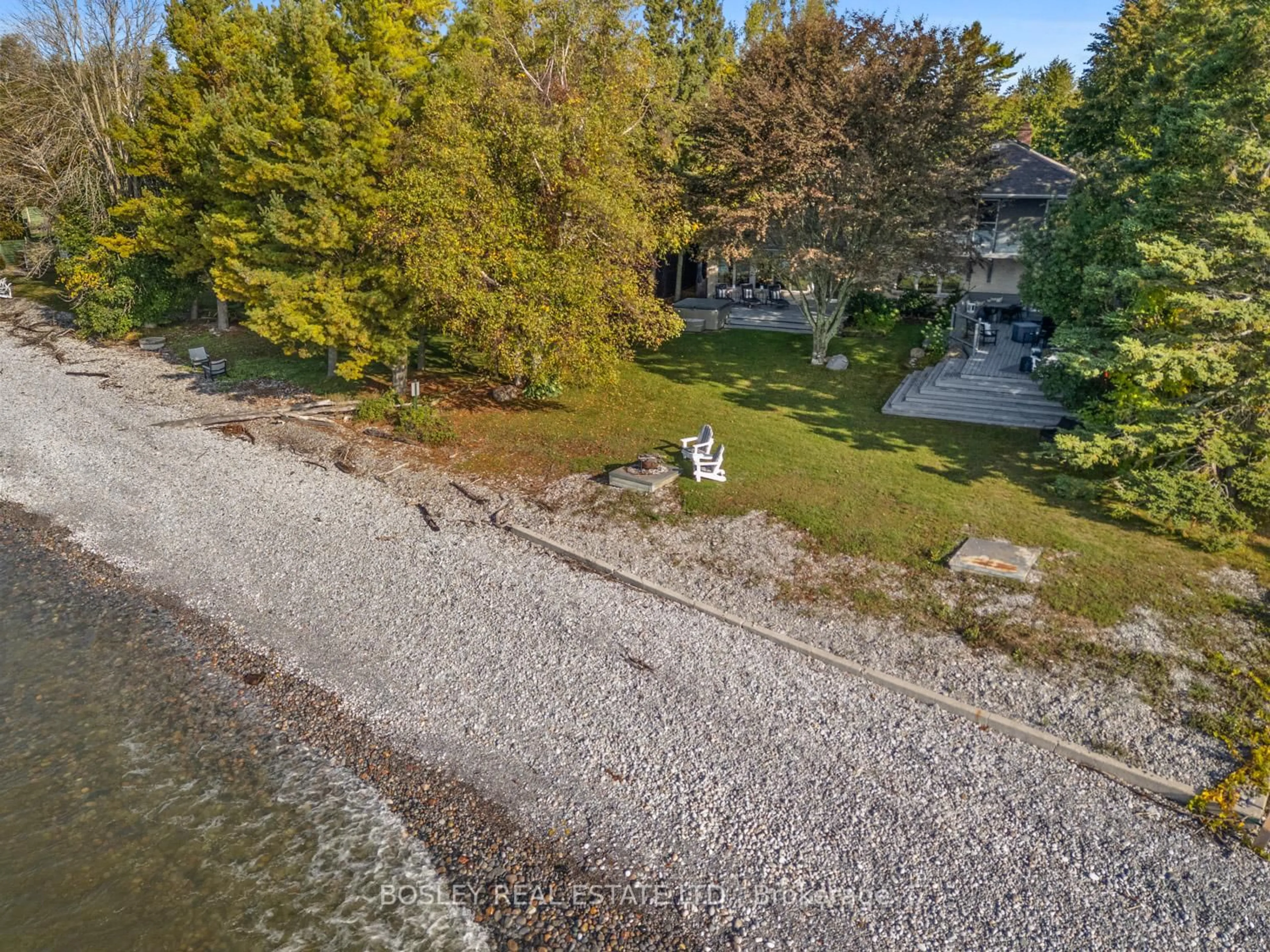 A pic from outside/outdoor area/front of a property/back of a property/a pic from drone, water/lake/river/ocean view for 141 North Shore Rd, Alnwick/Haldimand Ontario K0K 2G0