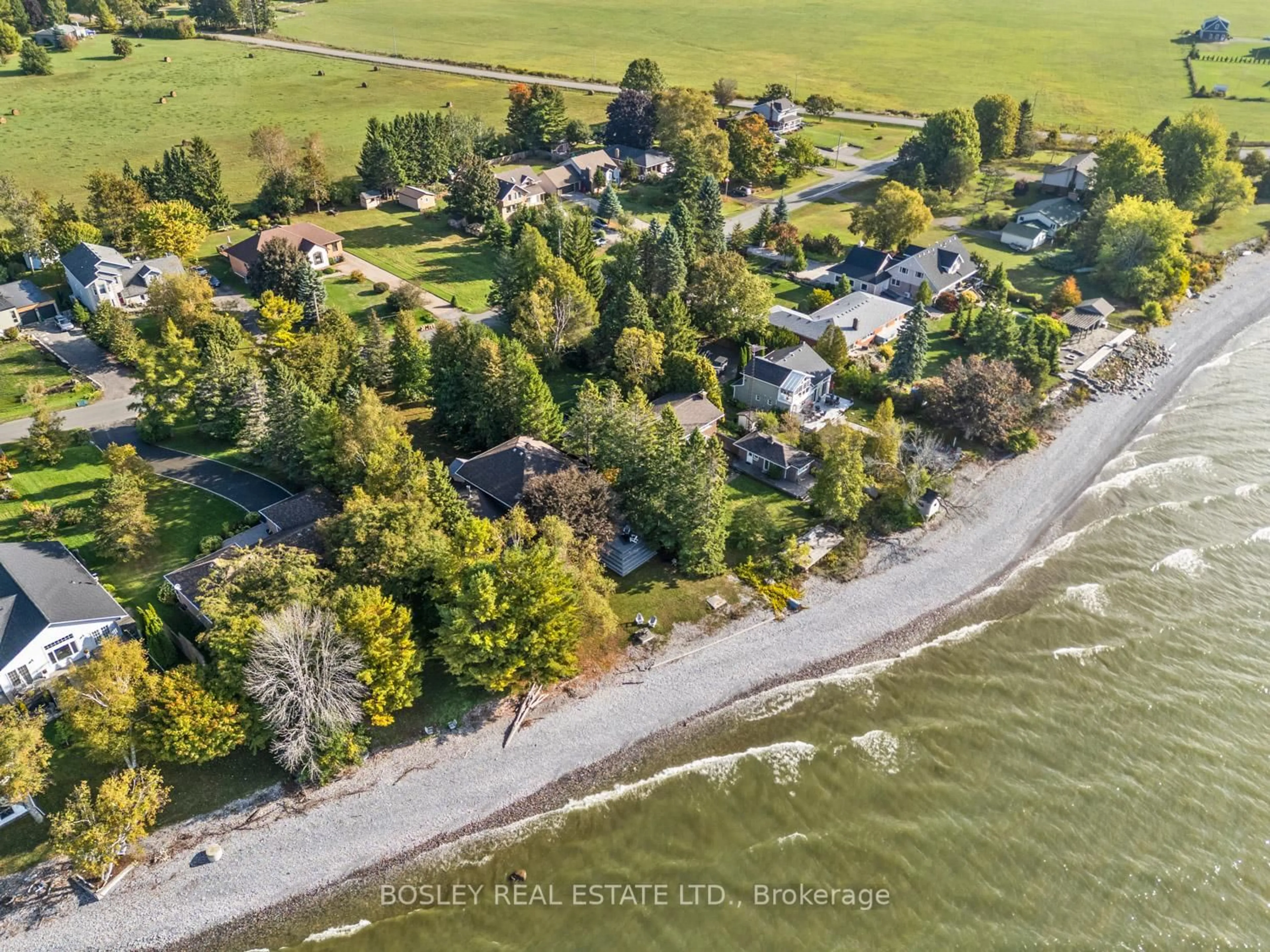 A pic from outside/outdoor area/front of a property/back of a property/a pic from drone, water/lake/river/ocean view for 141 North Shore Rd, Alnwick/Haldimand Ontario K0K 2G0