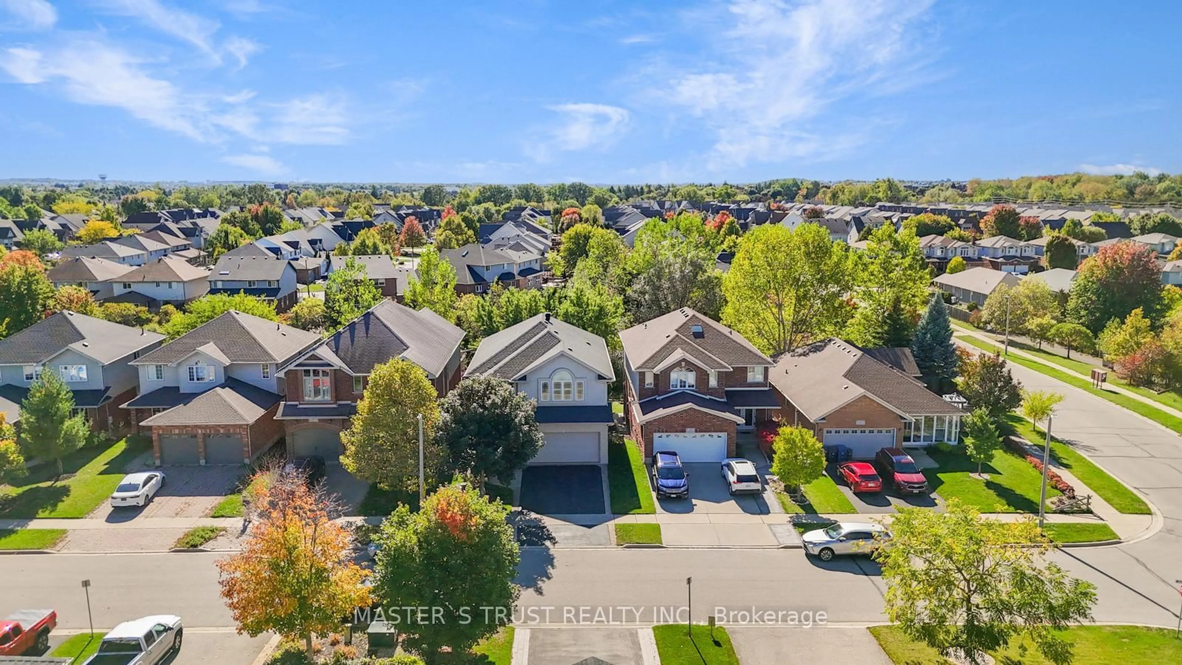 A pic from outside/outdoor area/front of a property/back of a property/a pic from drone, street for 5 Howden Cres, Guelph Ontario N1L 1T2