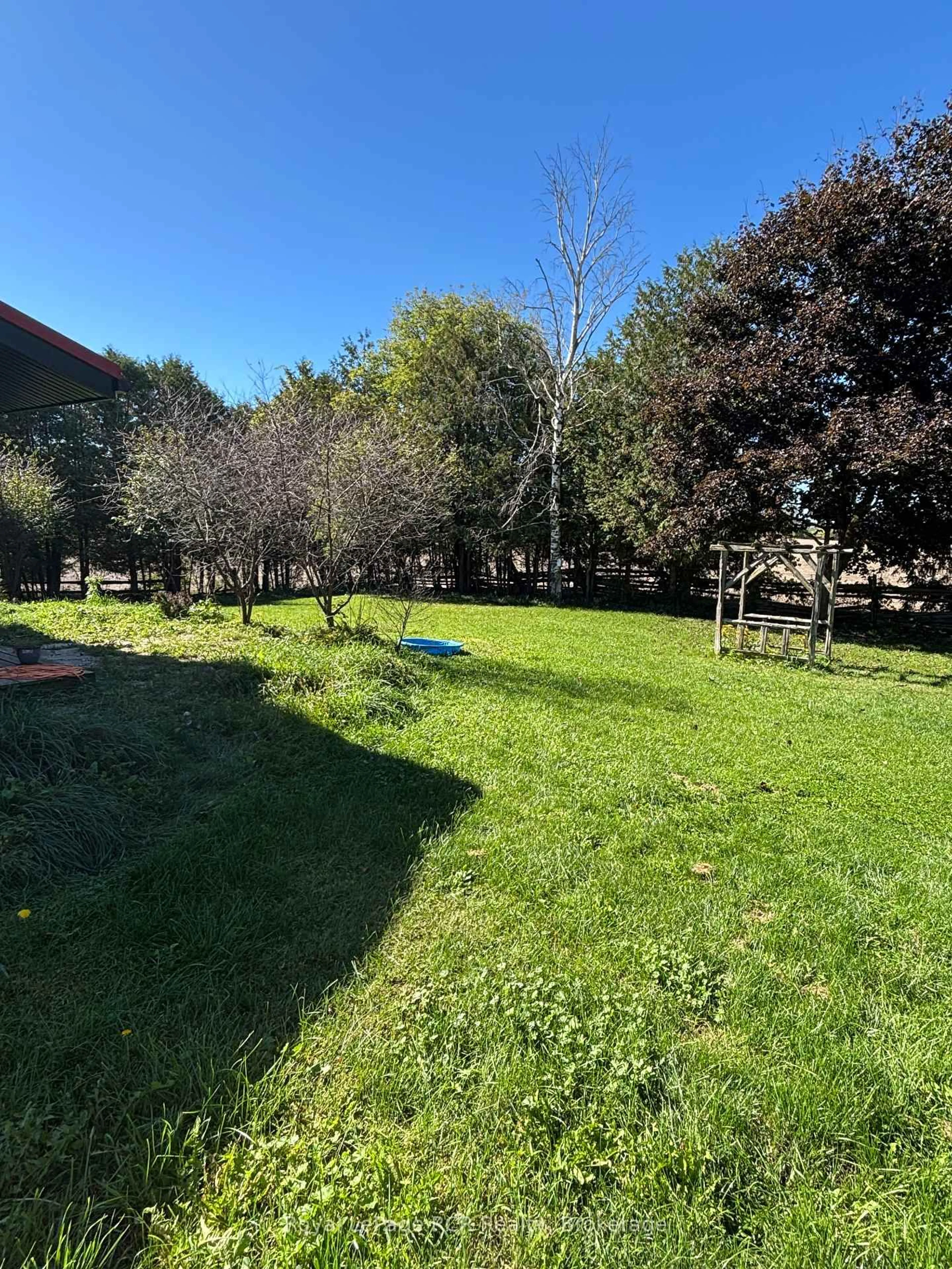 A pic from outside/outdoor area/front of a property/back of a property/a pic from drone, forest/trees view for 193608 30th Side Rd, Hanover Ontario N4N 3B8