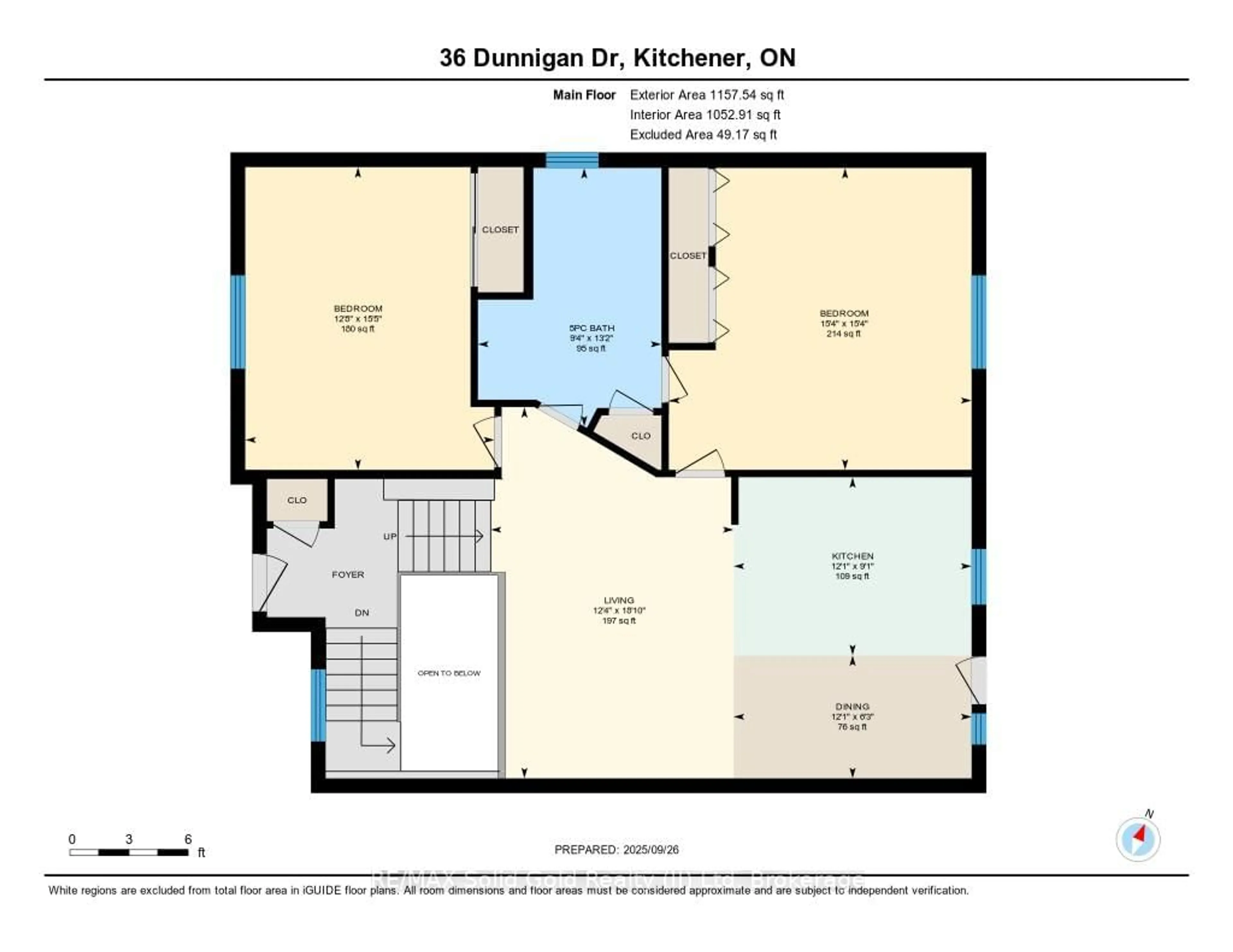 Floor plan for 36 Dunnigan Dr, Kitchener Ontario N2B 3W5