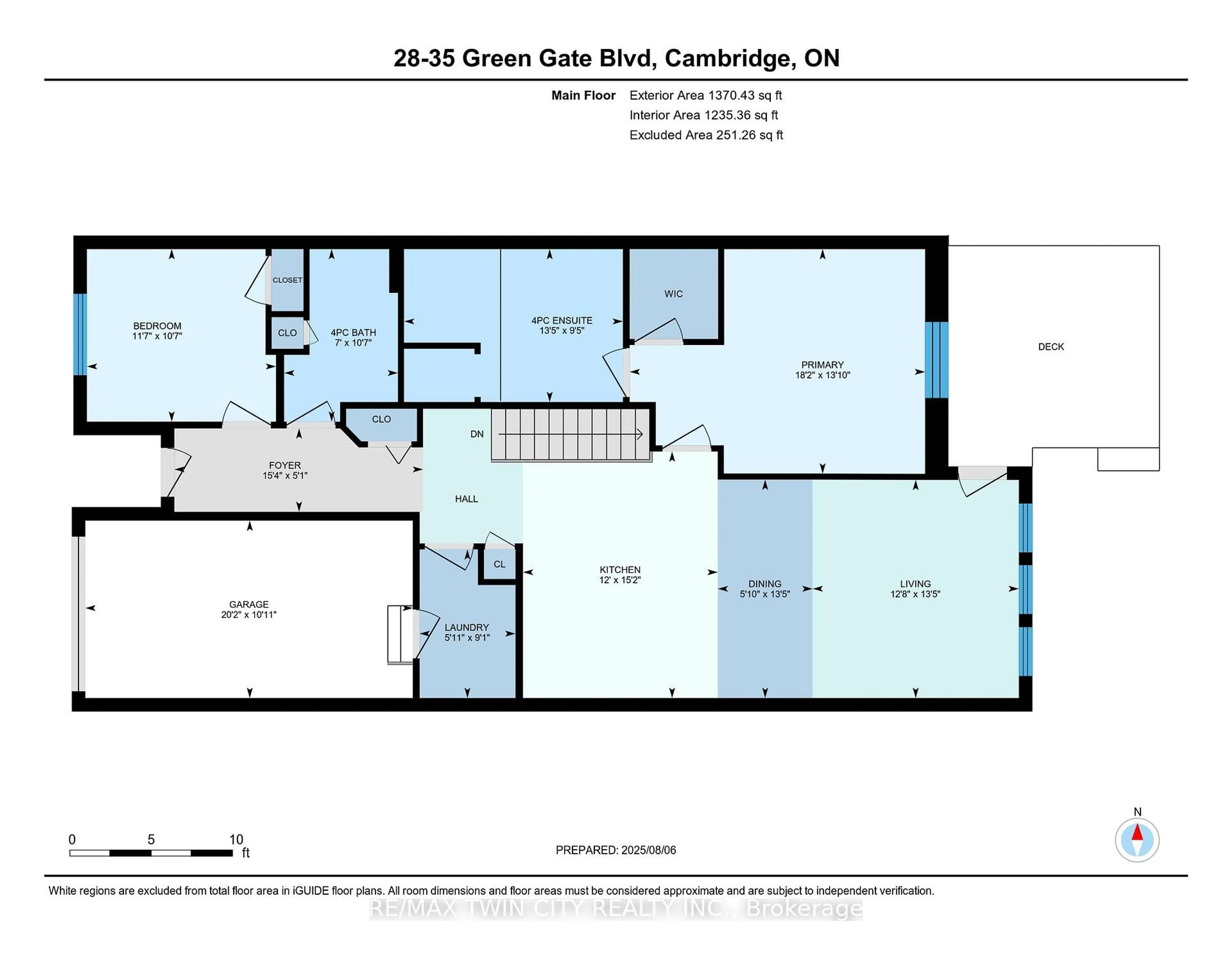 Floor plan for 35 Green Gate Blvd #28, Cambridge Ontario N1T 0A3