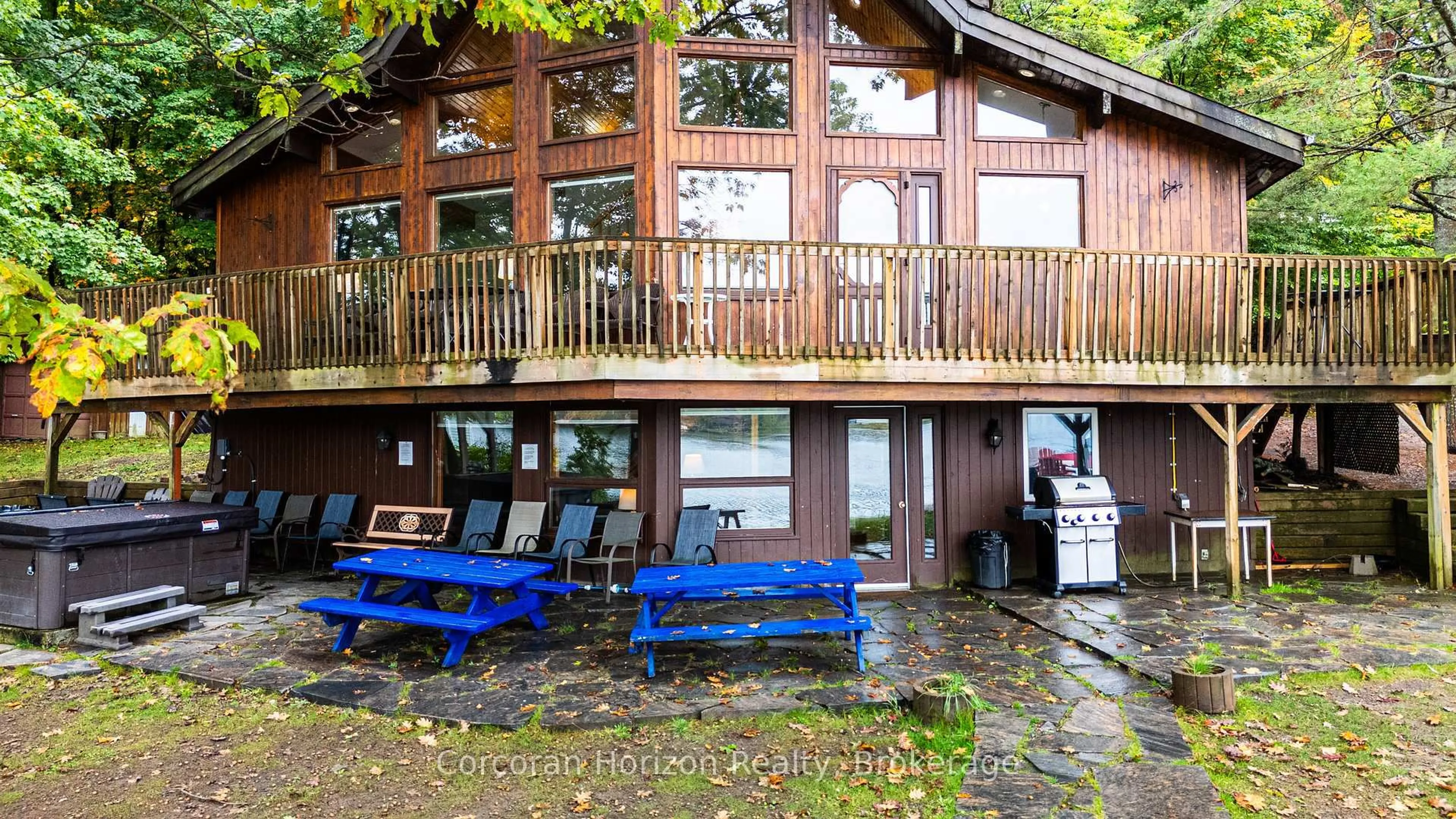 Patio, water/lake/river/ocean view for 42 Todholm Dr, Muskoka Lakes Ontario P0B 1J0