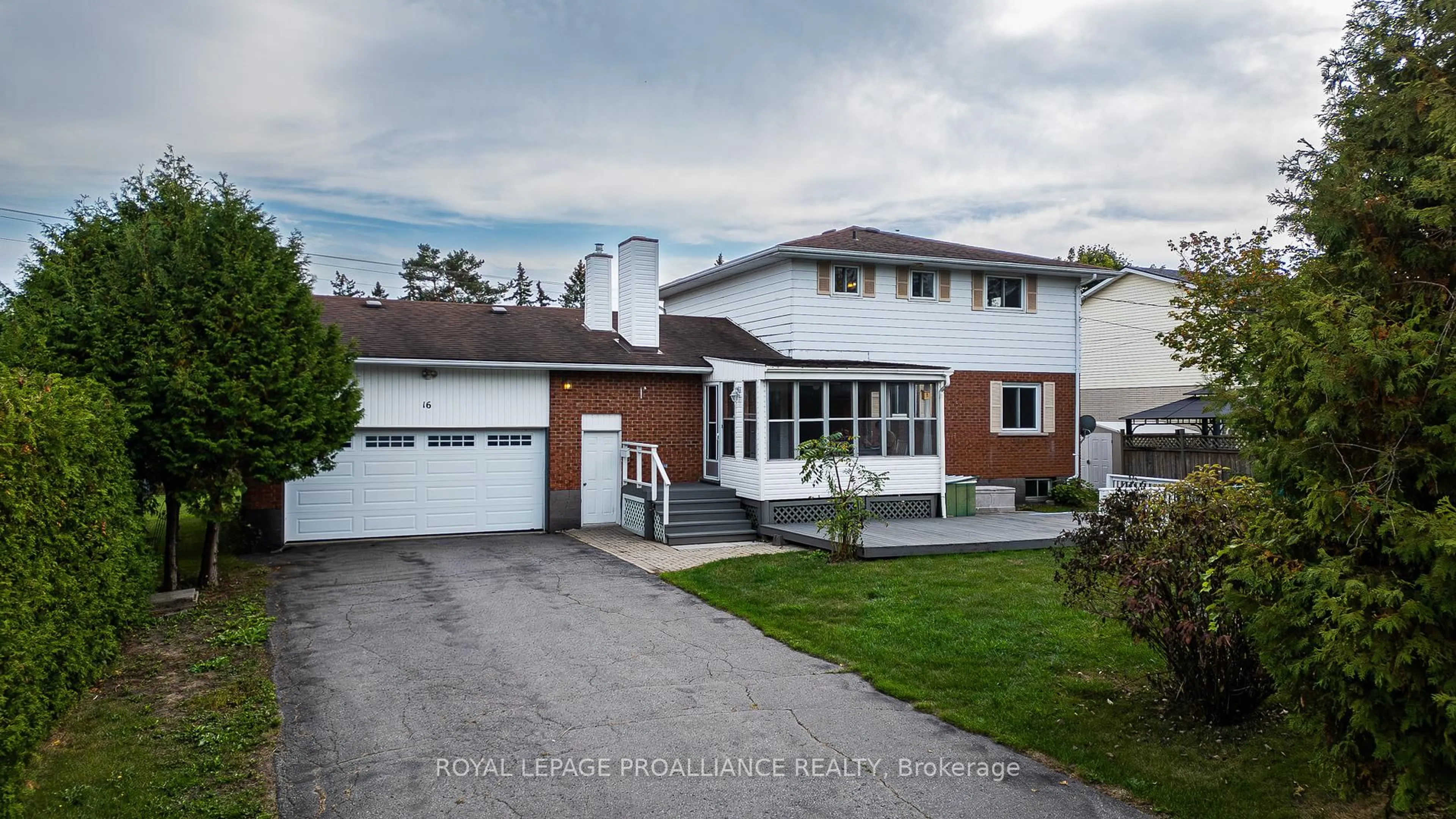 Home with vinyl exterior material, street for 16 Country Club Dr, Quinte West Ontario K8R 1A1