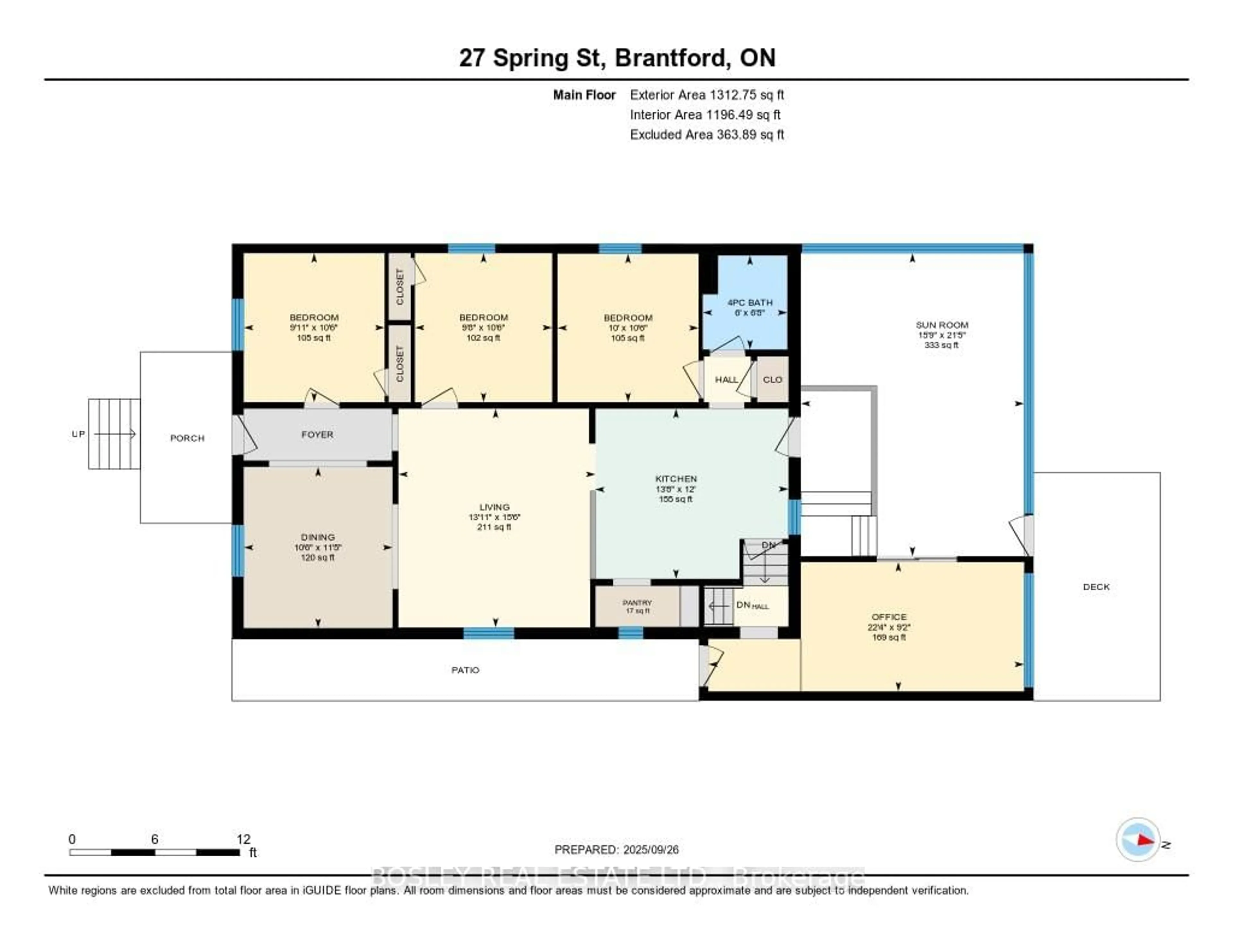 Floor plan for 27 Spring St, Brantford Ontario N3T 4M6