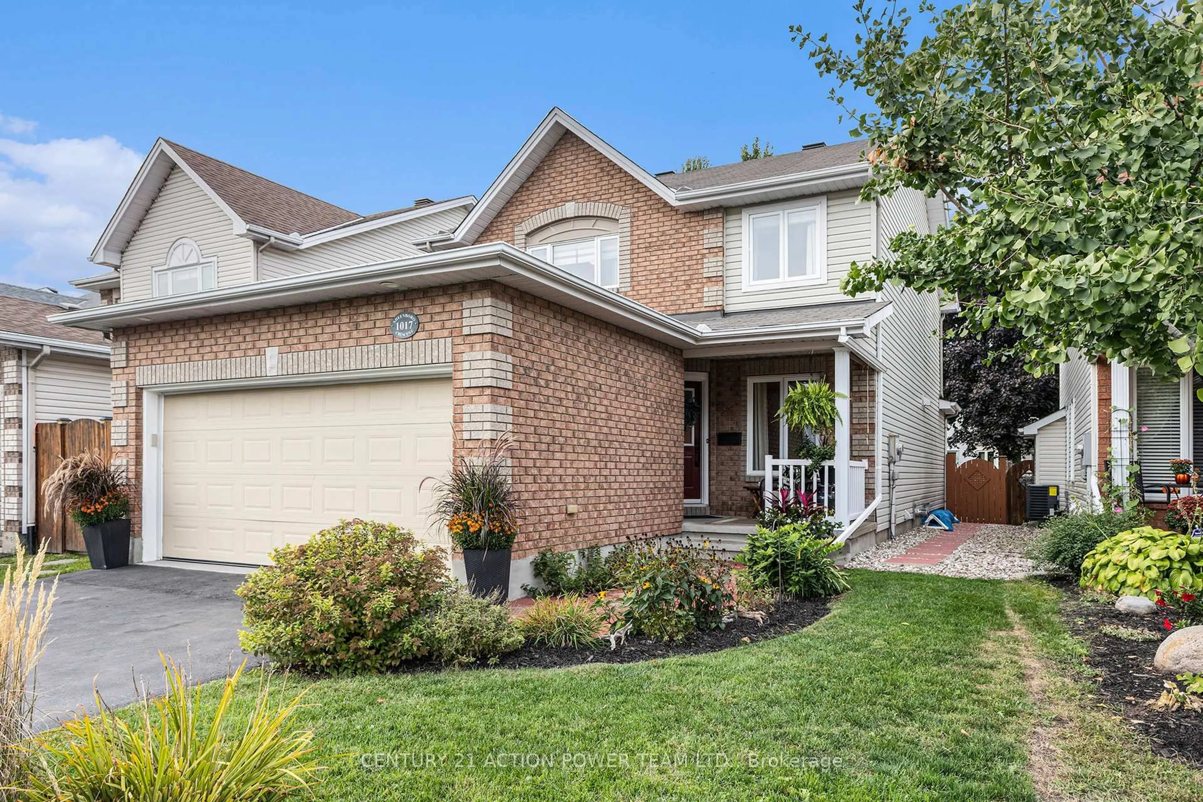 Home with brick exterior material, street for 1017 SHEENBORO Cres, Ottawa Ontario K4A 3M8