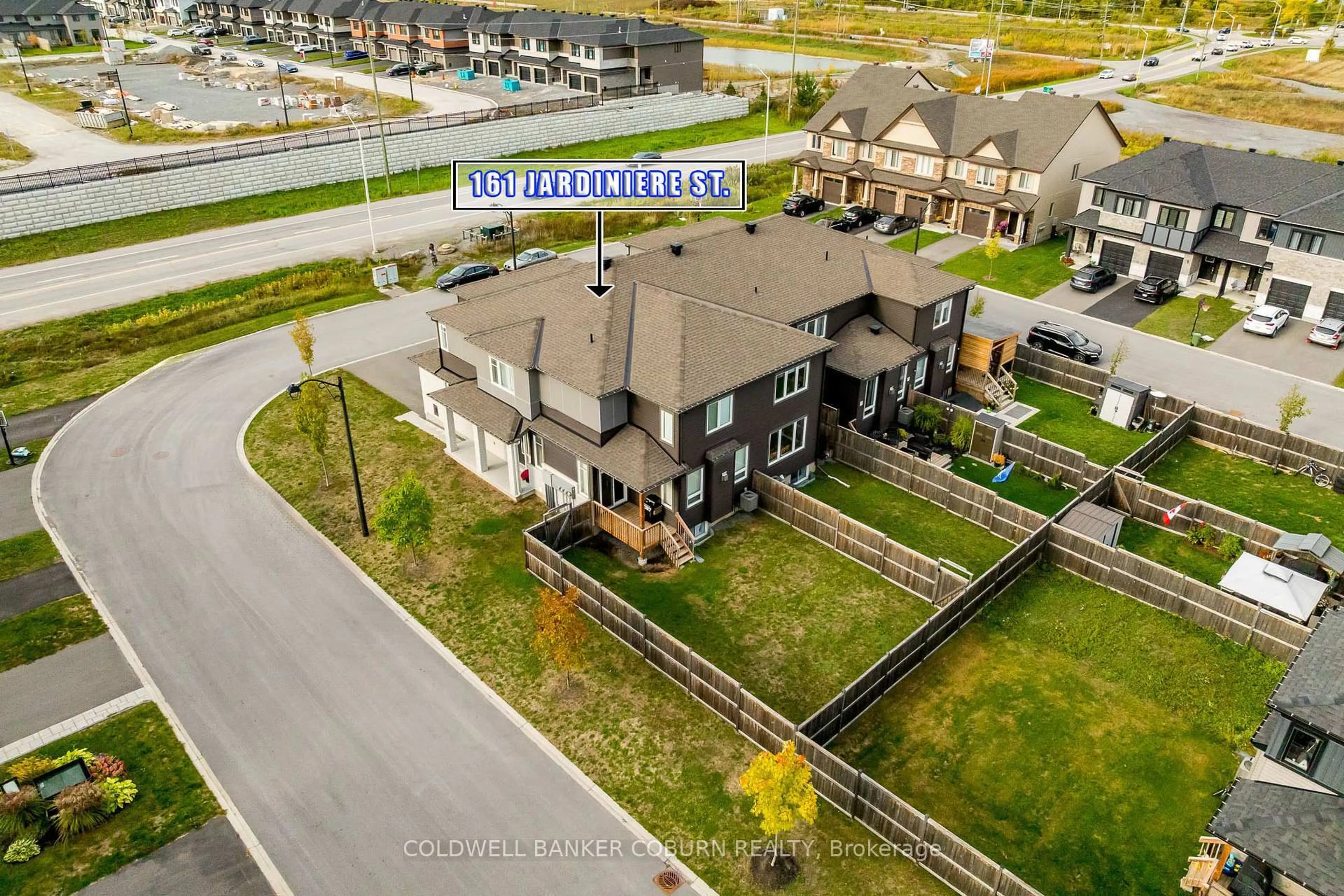 A pic from outside/outdoor area/front of a property/back of a property/a pic from drone, unknown for 161 Jardiniere St, Ottawa Ontario K2S 2K1