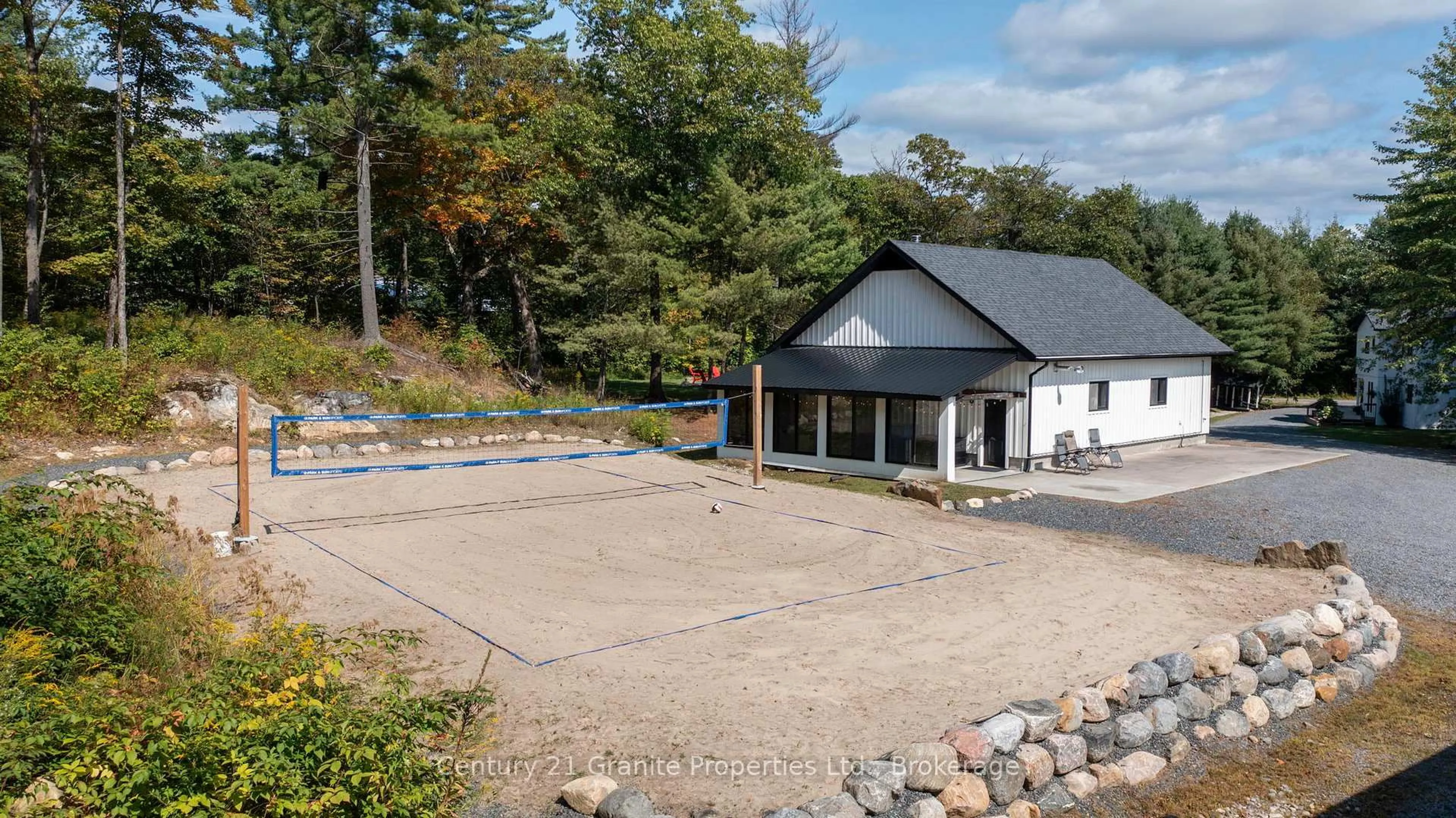A pic from outside/outdoor area/front of a property/back of a property/a pic from drone, water/lake/river/ocean view for 8 Bartlett Dr, Seguin Ontario P2A 2W8