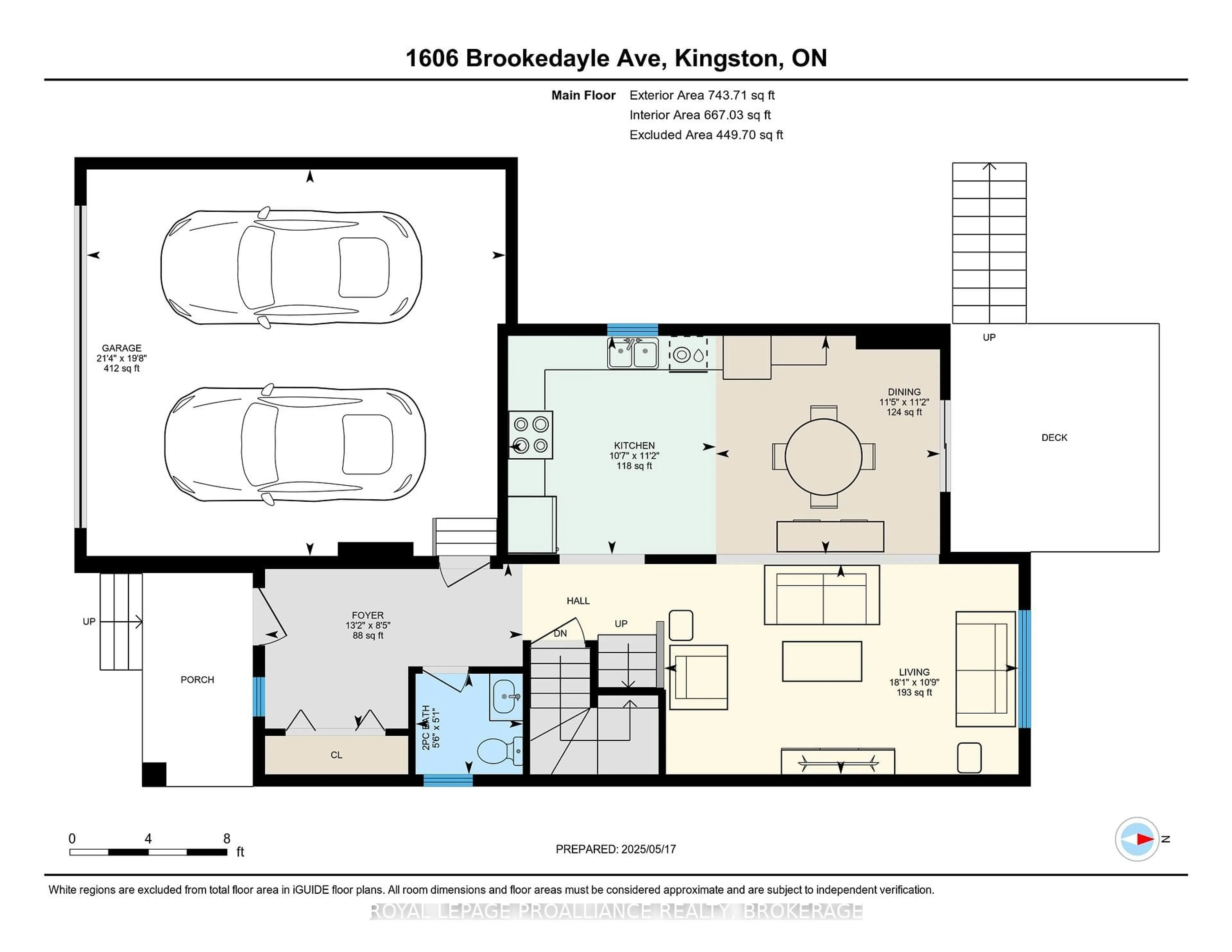 Floor plan for 1606 Brookedayle Ave, Kingston Ontario K7P 0S8