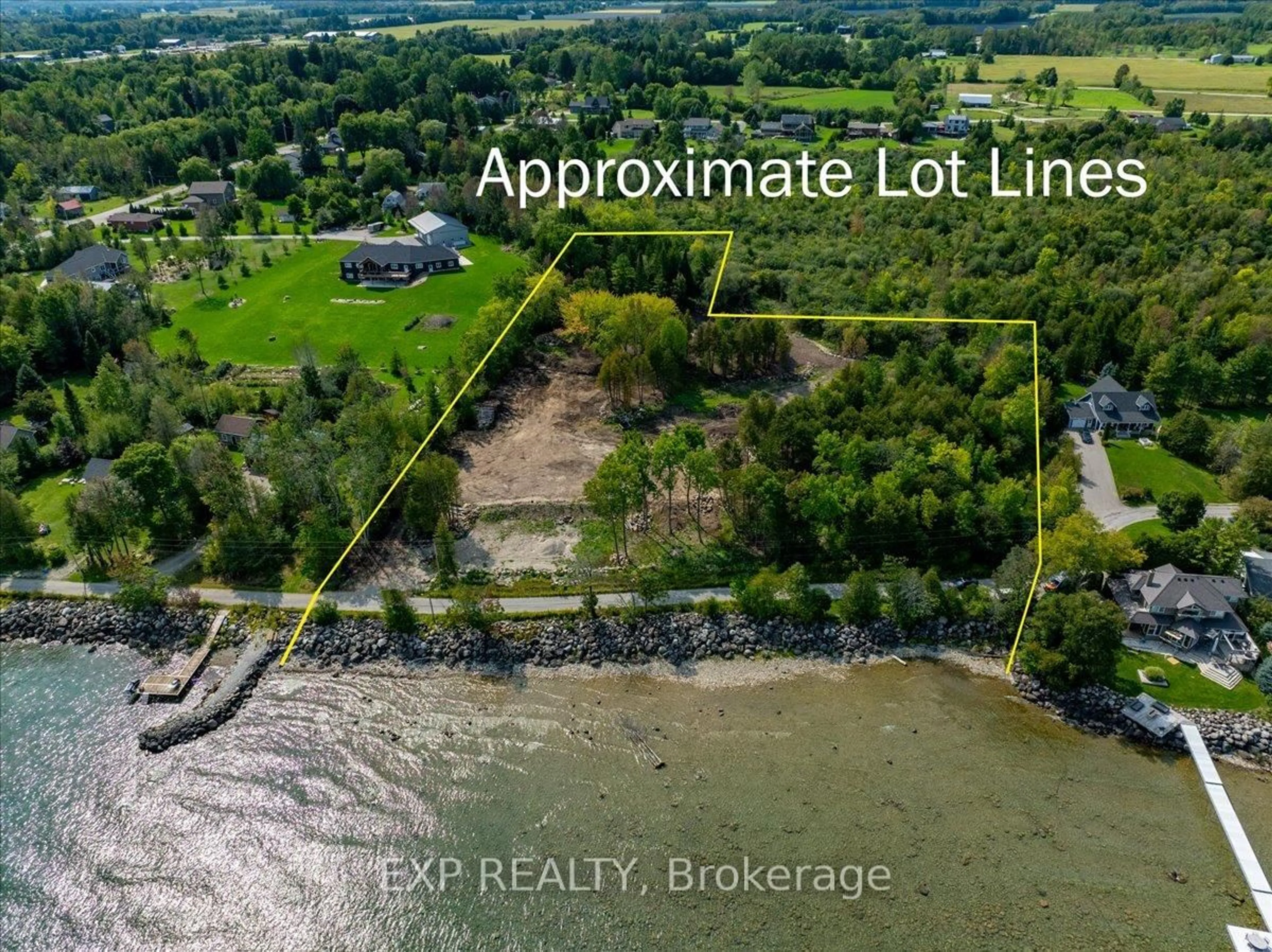 A pic from outside/outdoor area/front of a property/back of a property/a pic from drone, water/lake/river/ocean view for 200 Lakeshore Rd, Meaford Ontario N4L 0A7