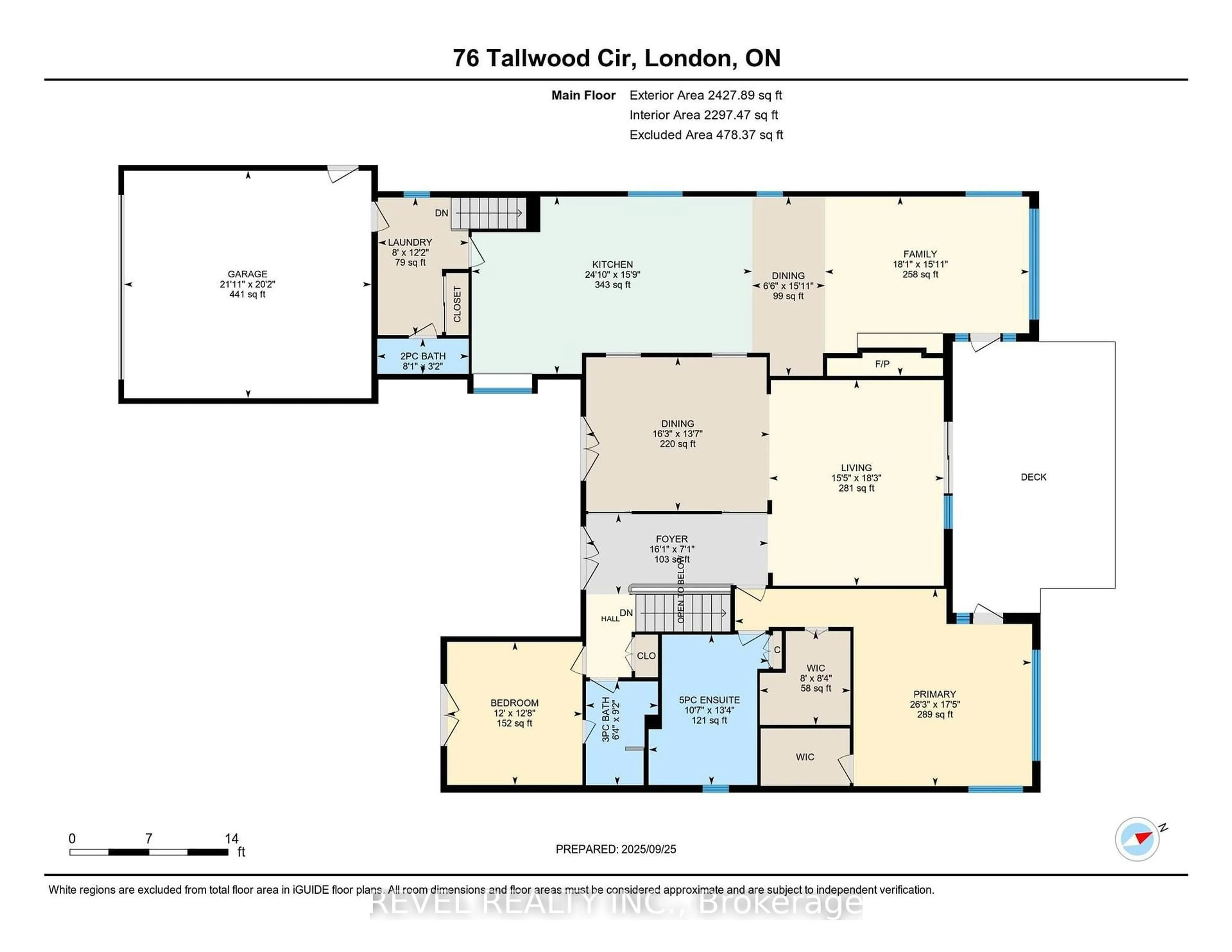 Floor plan for 76 Tallwood Circ, London North Ontario N5X 2S1