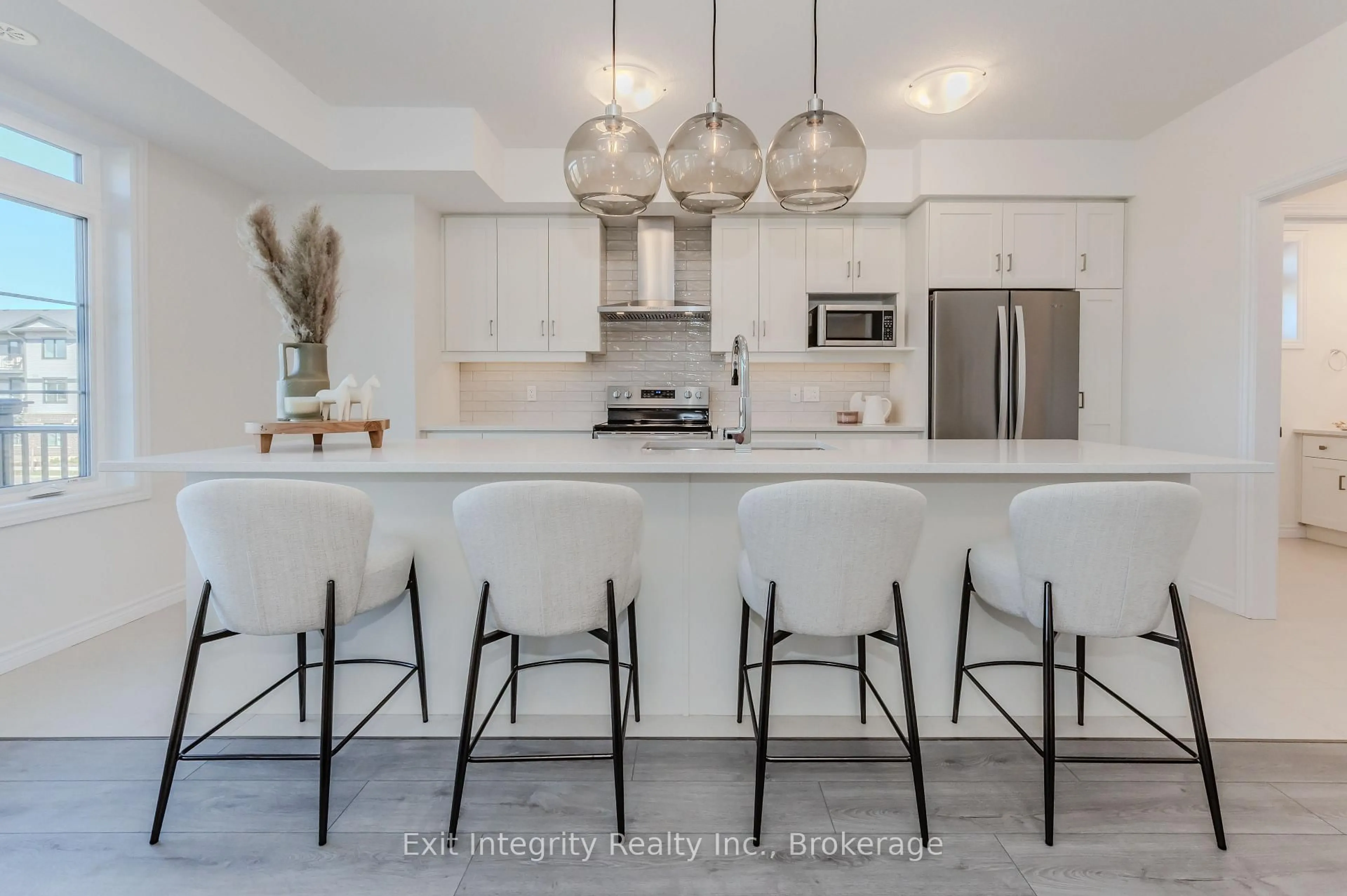 Contemporary kitchen, ceramic/tile floor for 6 Lomond Lane, Kitchener Ontario N2R 0R4