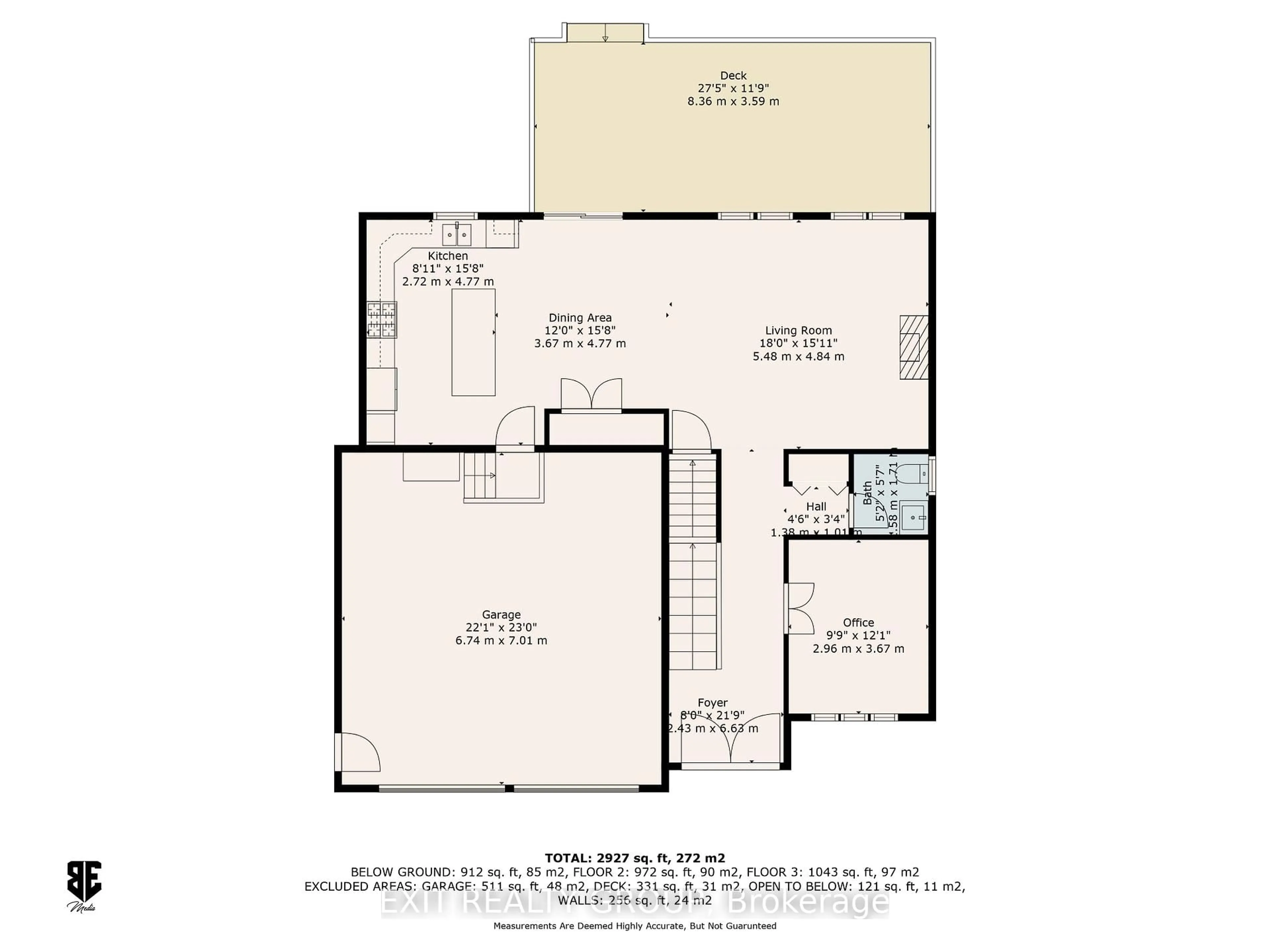 Floor plan for 53 Hampton Ridge Dr, Belleville Ontario K8N 0E6