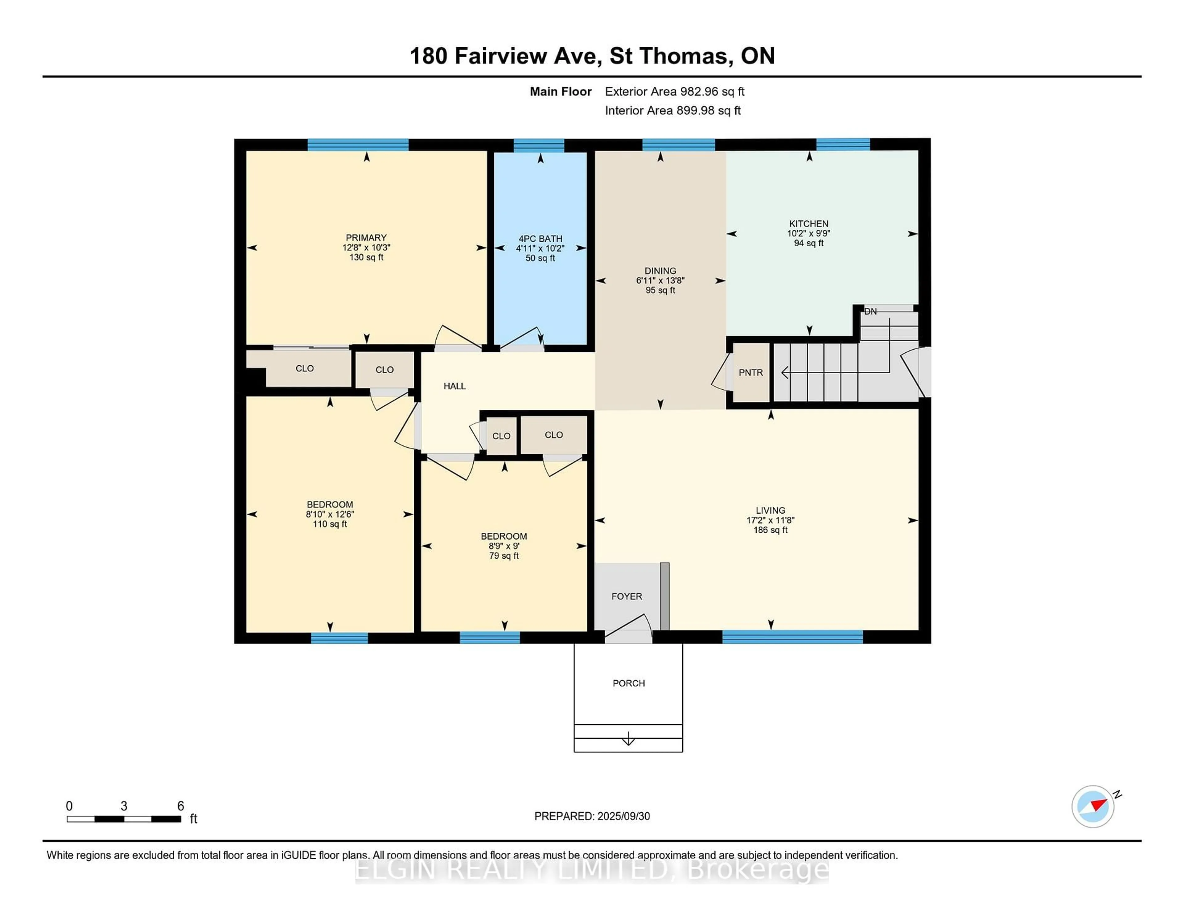 Floor plan for 180 Fairview Ave, St. Thomas Ontario N5R 4Y1