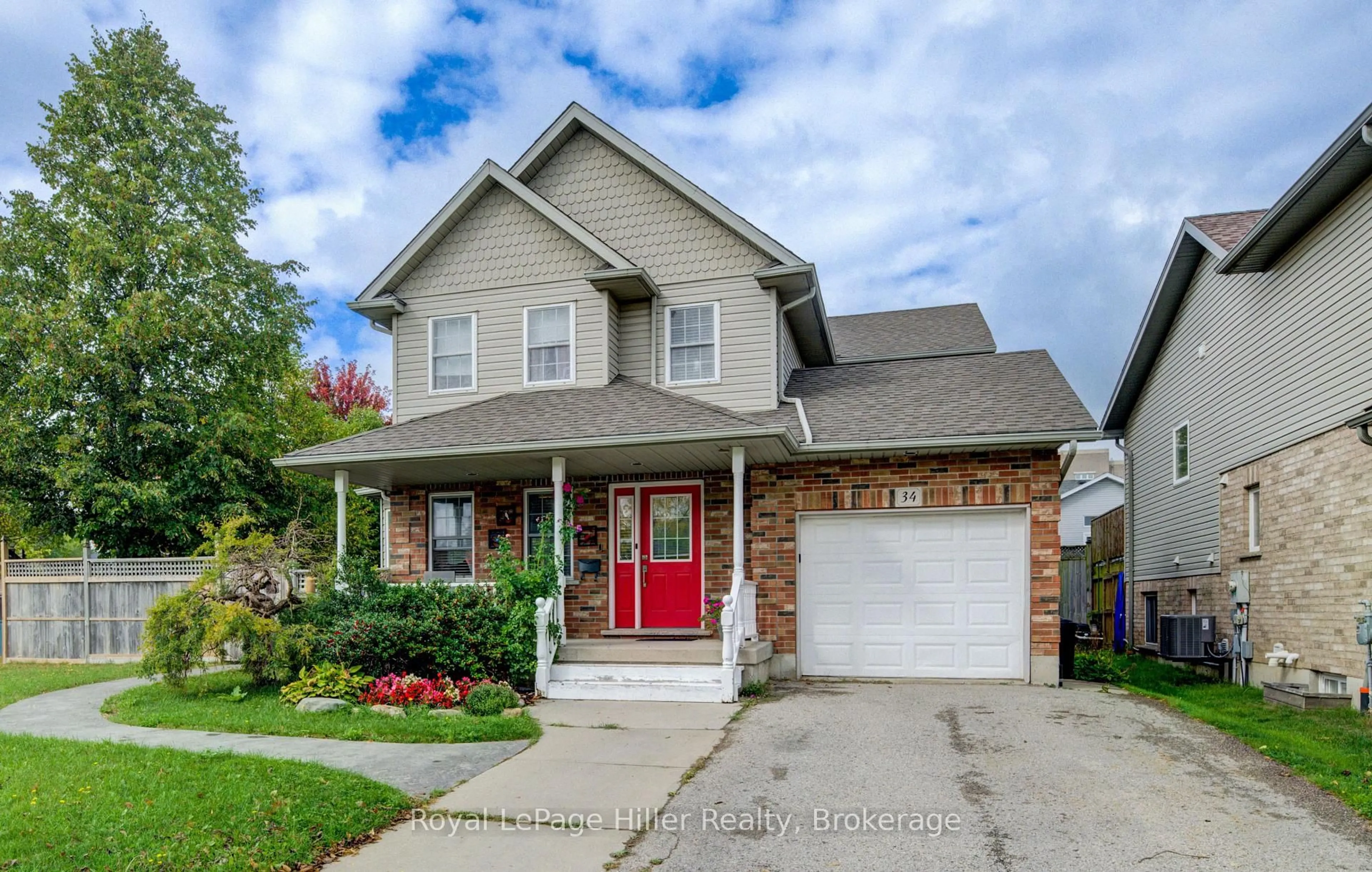 Home with brick exterior material, street for 34 Eagle Dr, Stratford Ontario N5A 7Y8