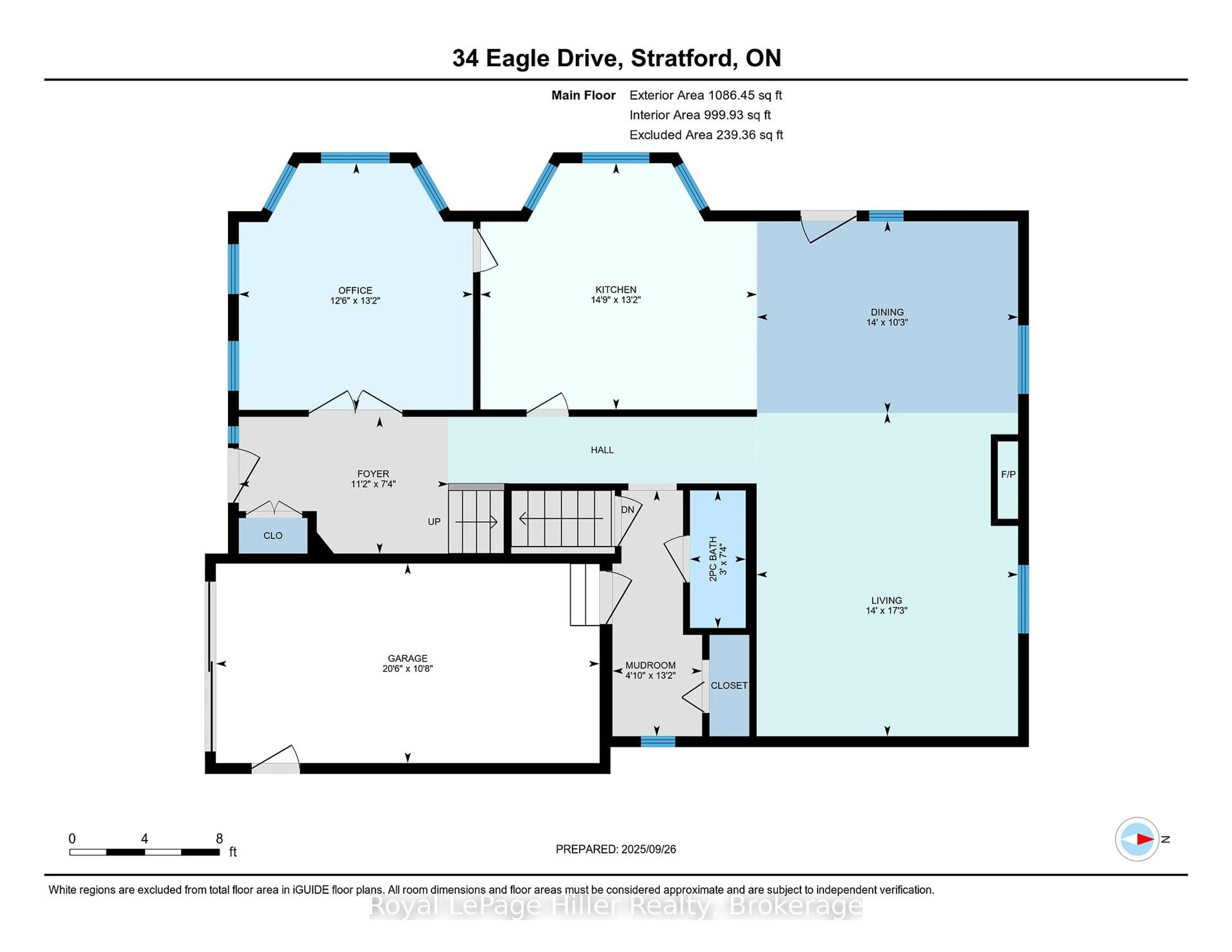 Floor plan for 34 Eagle Dr, Stratford Ontario N5A 7Y8