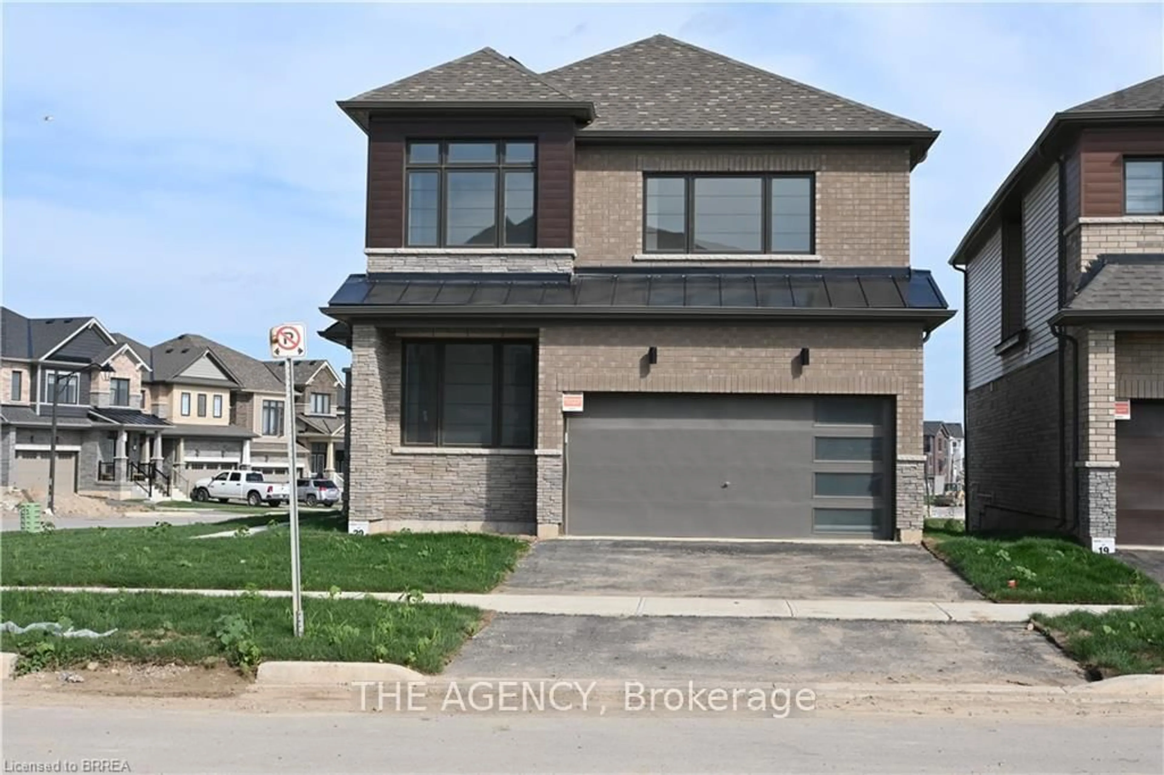 Home with brick exterior material, street for 1 Bee Cres, Brantford Ontario N3T 0V7