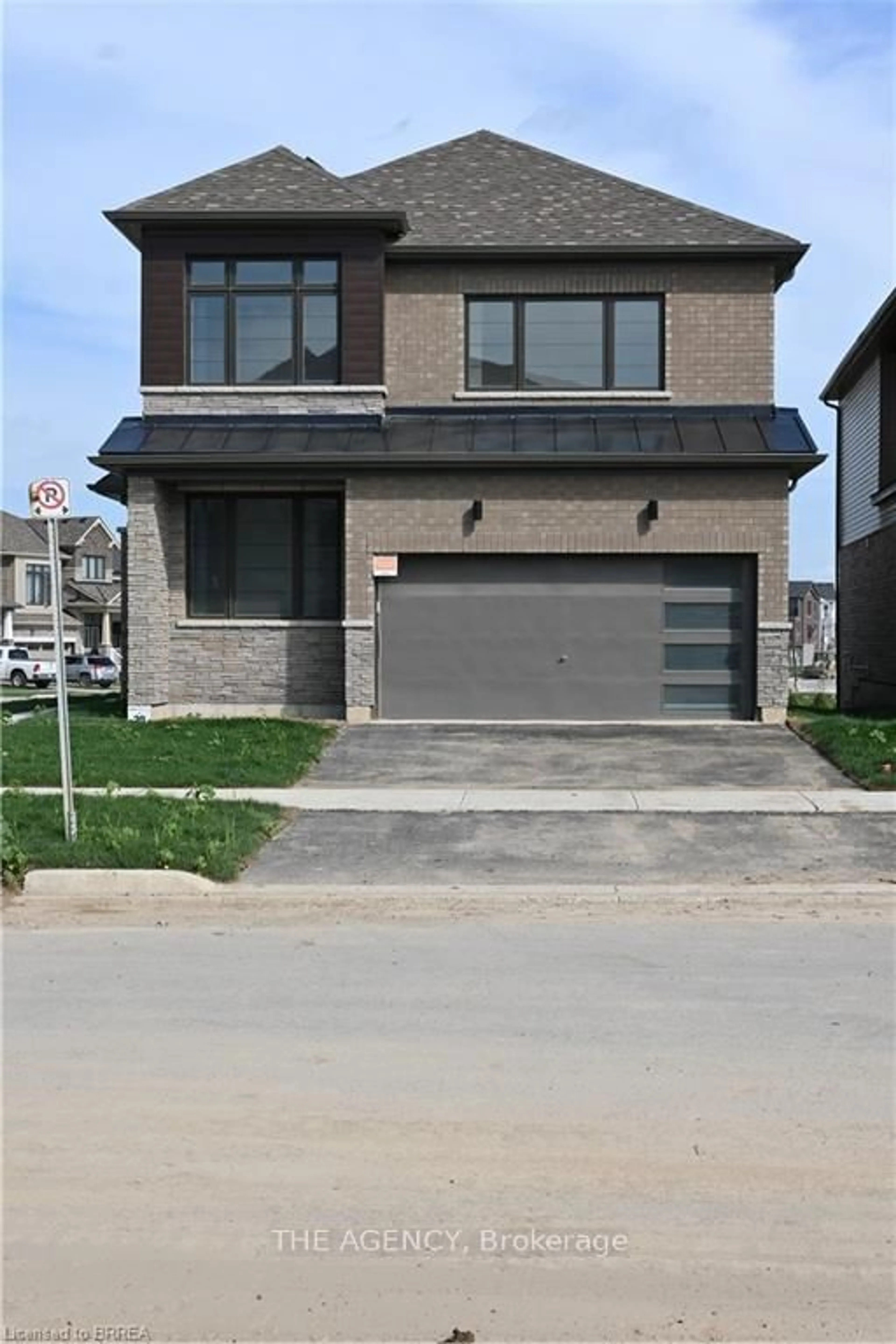 Home with brick exterior material, street for 1 Bee Cres, Brantford Ontario N3T 0V7