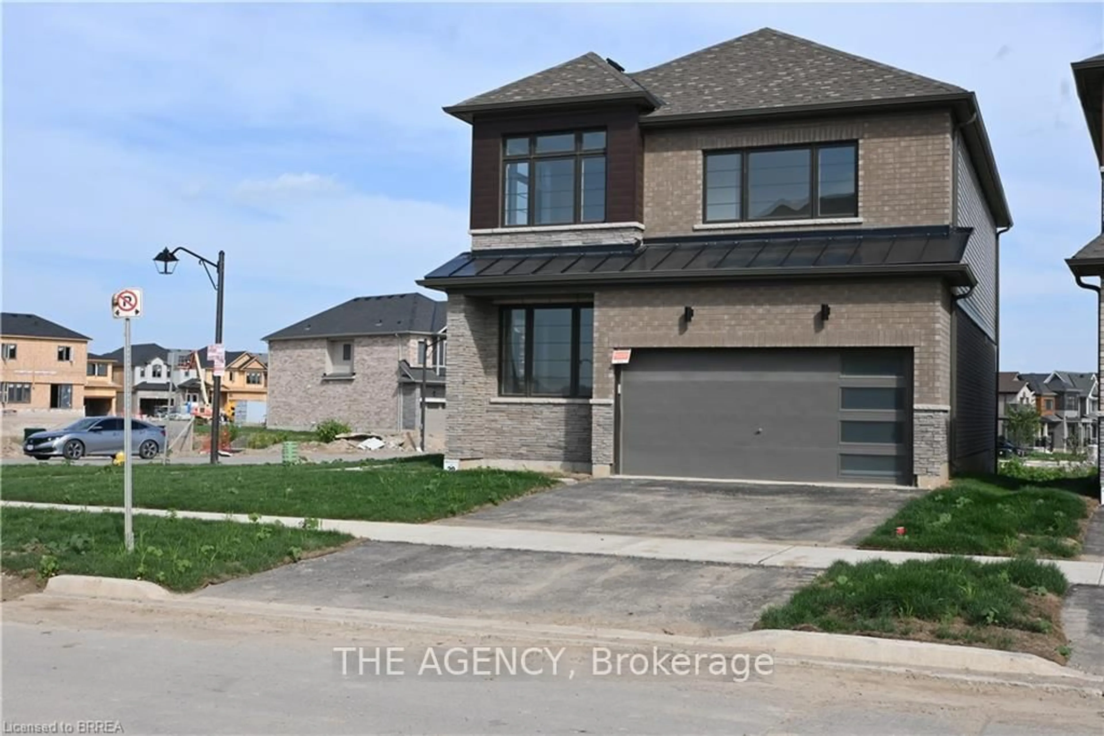 Home with brick exterior material, street for 1 Bee Cres, Brantford Ontario N3T 0V7