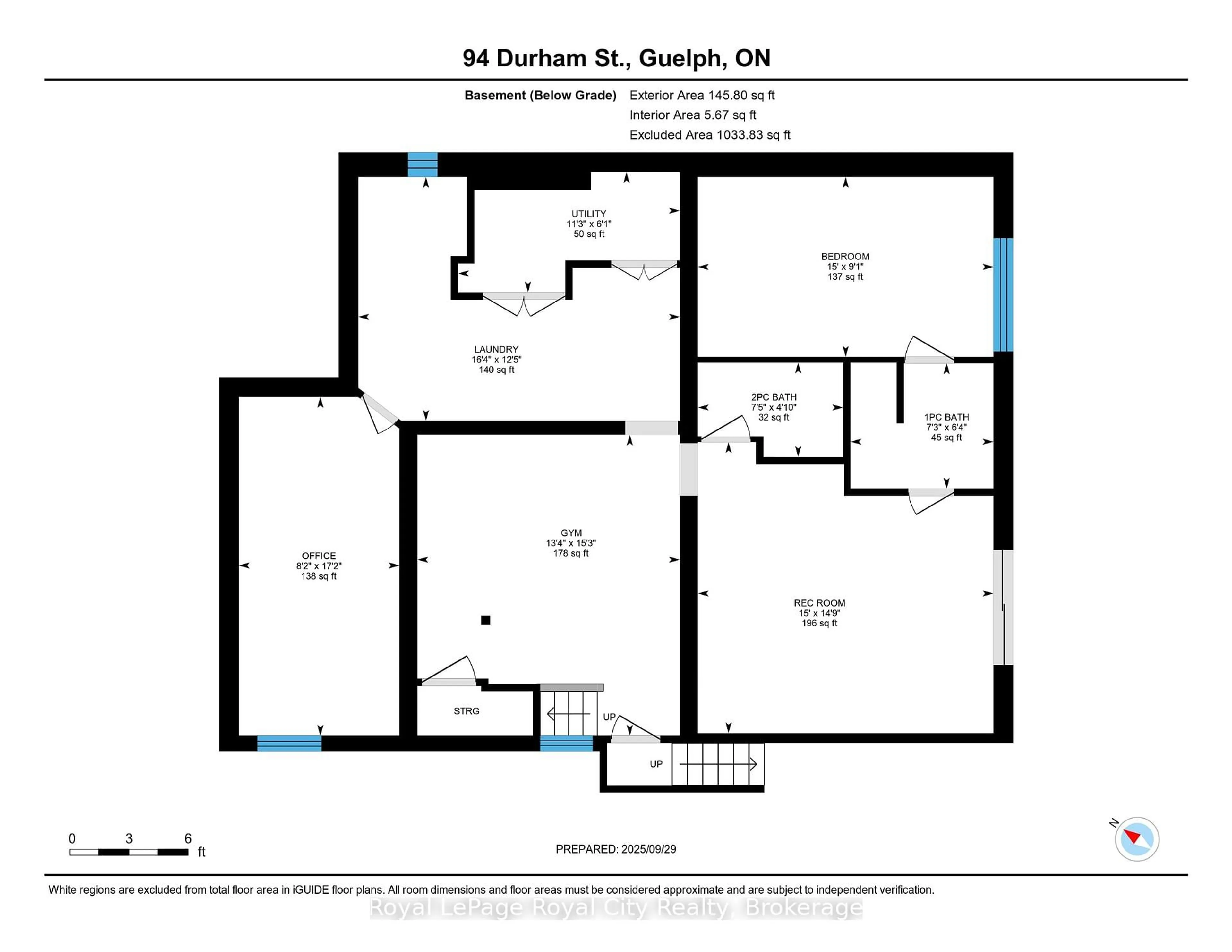 Floor plan for 94 Durham St, Guelph Ontario N1H 2Y3