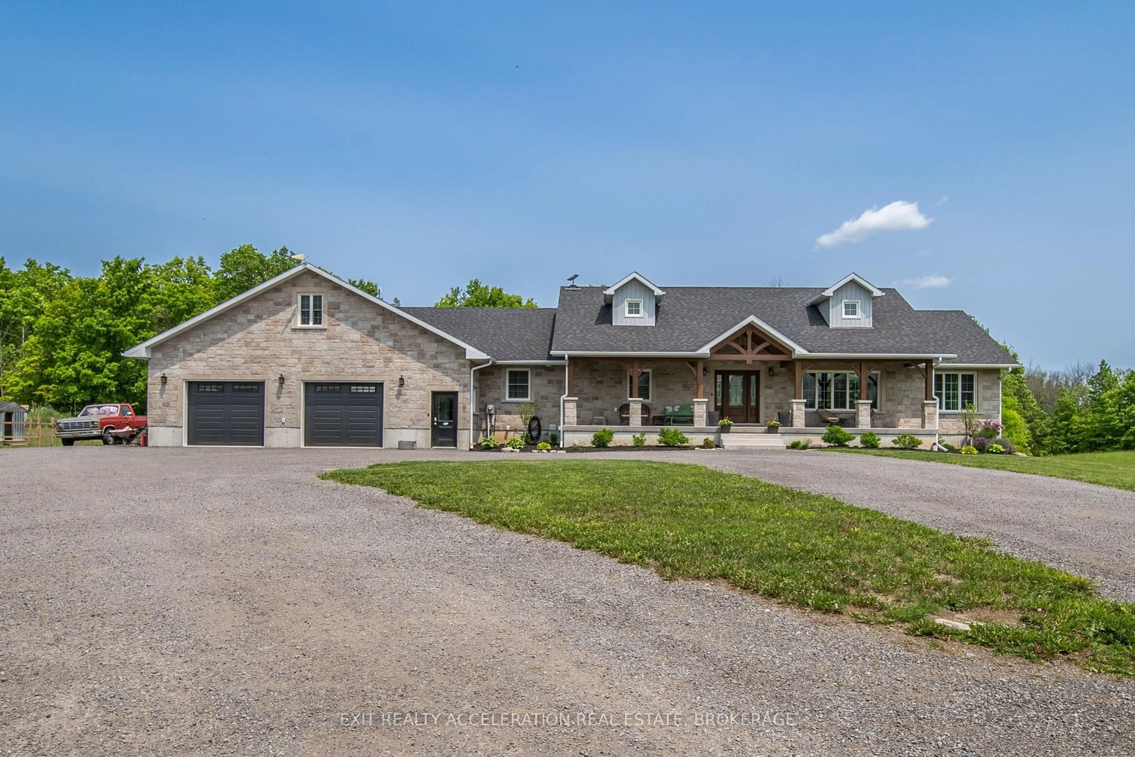 Home with brick exterior material, unknown for 5123 County Road 4, Kaladar Ontario K0K 1Z0