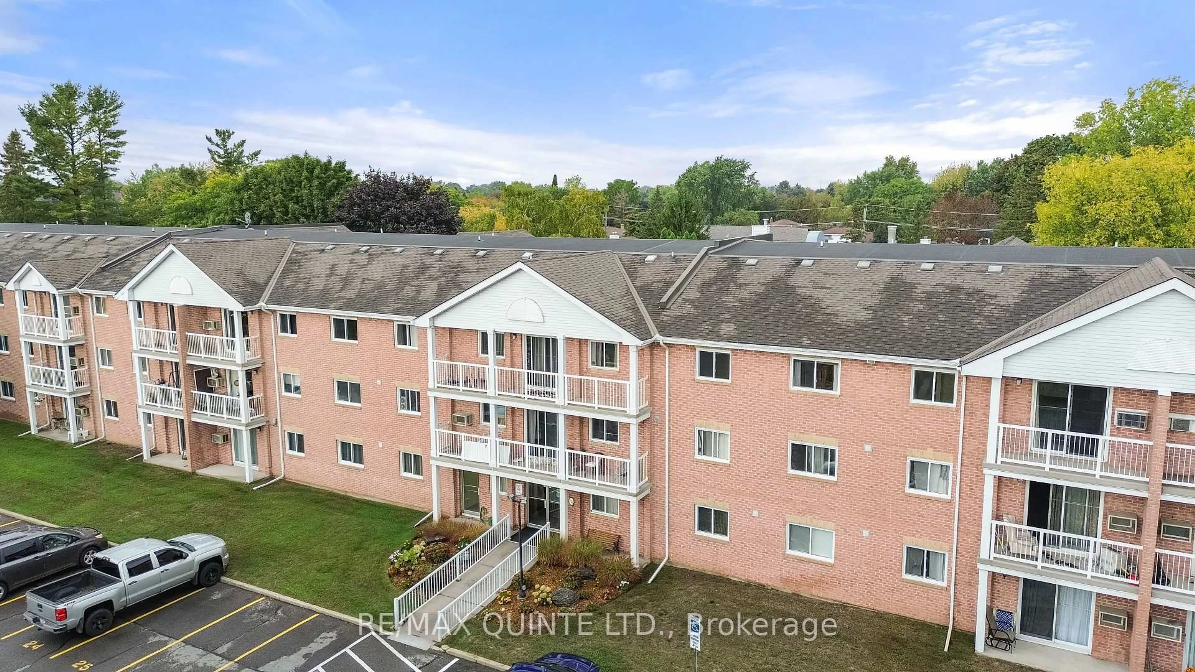 A pic from outside/outdoor area/front of a property/back of a property/a pic from drone, building for 175 Haig Rd #312, Belleville Ontario K8N 5R7