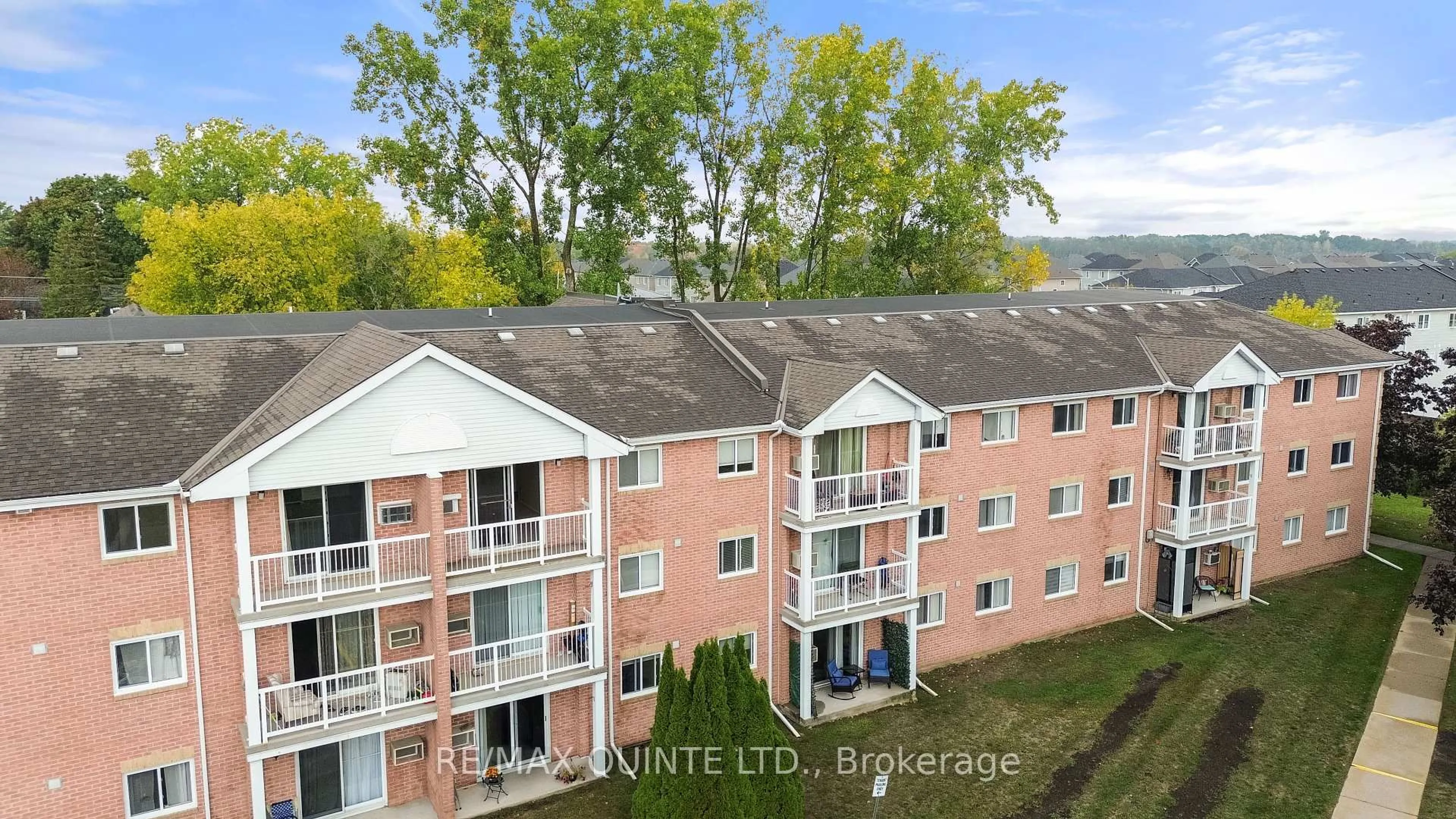 A pic from outside/outdoor area/front of a property/back of a property/a pic from drone, unknown for 175 Haig Rd #312, Belleville Ontario K8N 5R7