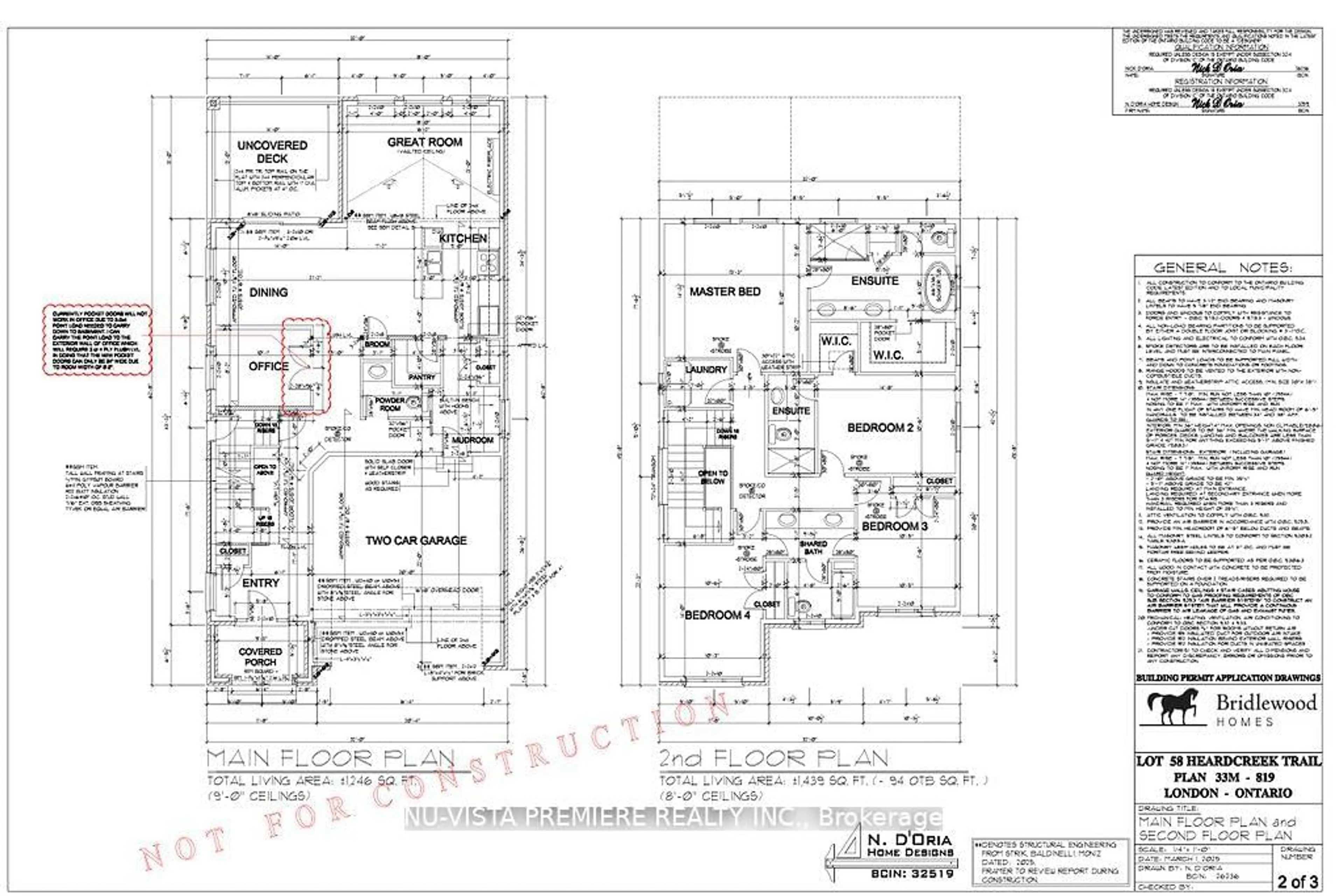 Floor plan for 2693 HEARDCREEK Tr, London North Ontario N6G 0Z8