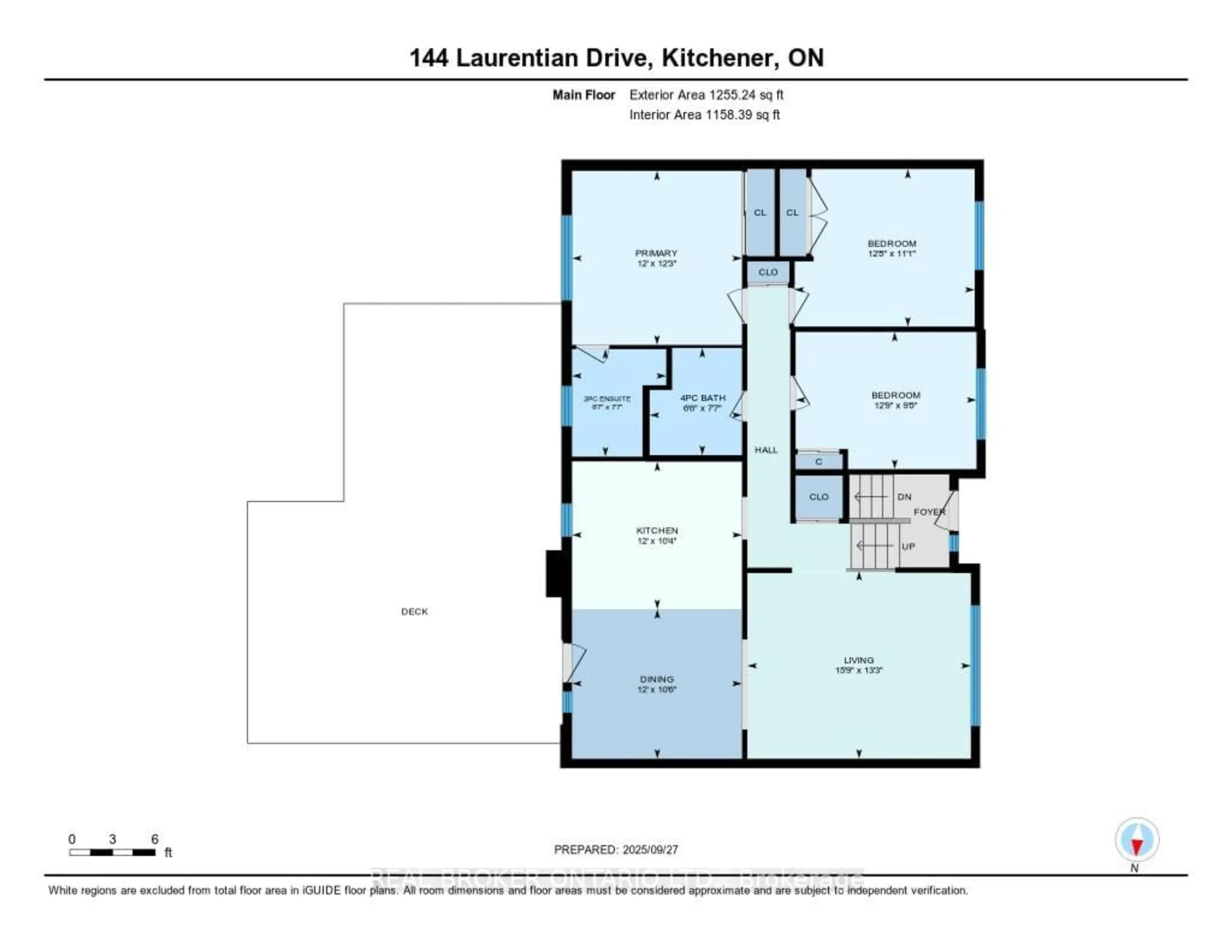 Floor plan for 144 Laurentian Dr, Kitchener Ontario N2E 2M3